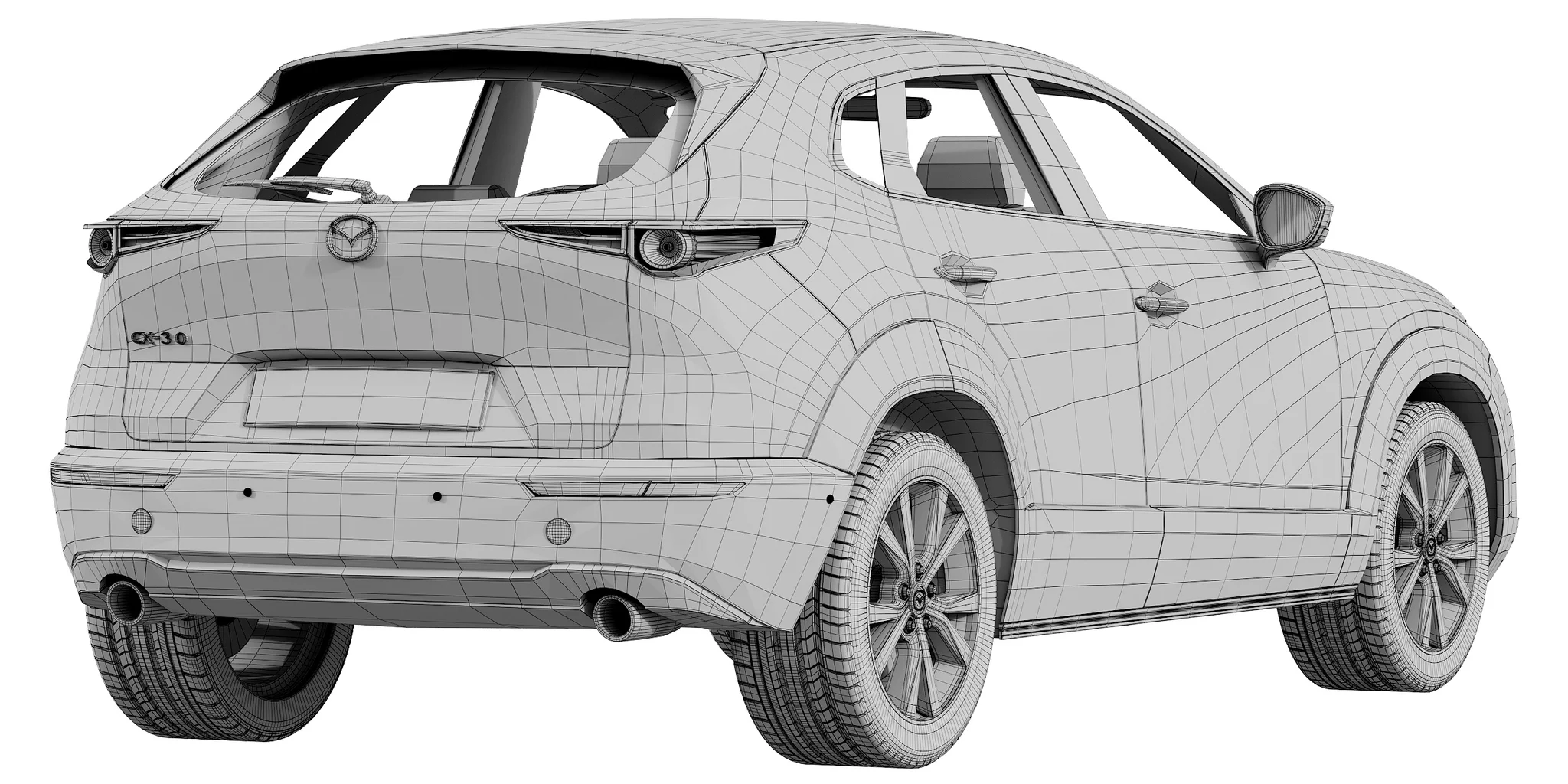 Mazda CX30, 3D model preview 6