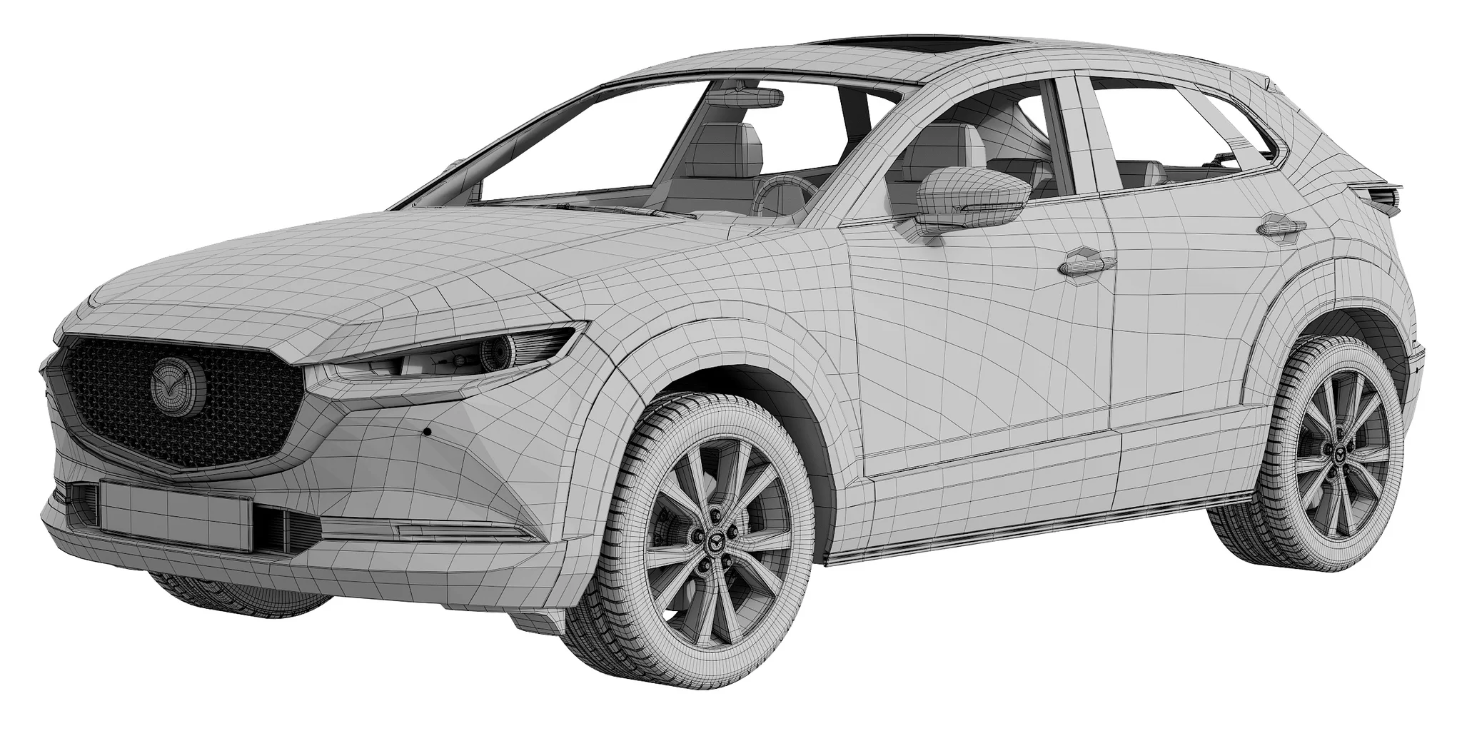 Mazda CX30, 3D model preview 8