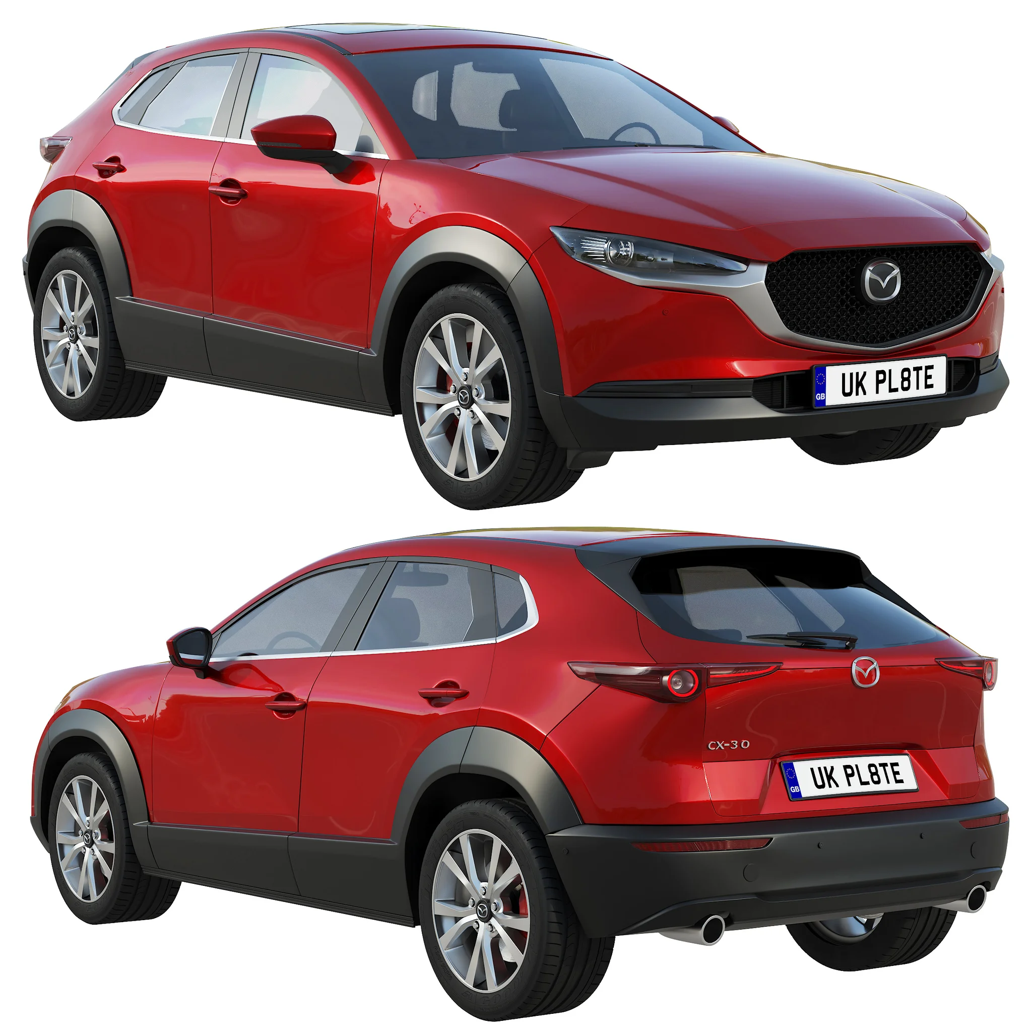 Mazda CX30, 3D model preview 10