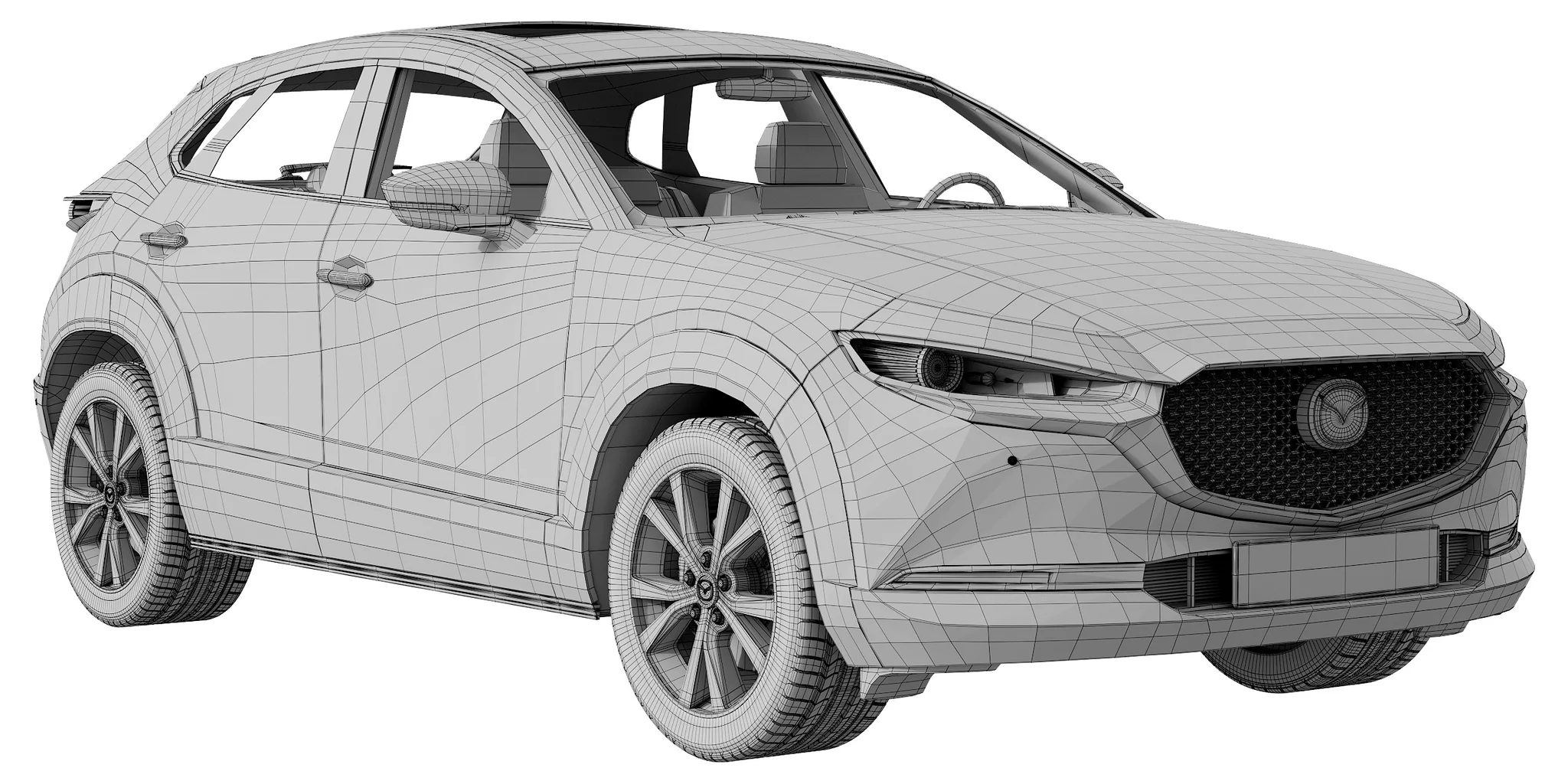 Mazda CX30, 3D model preview 11