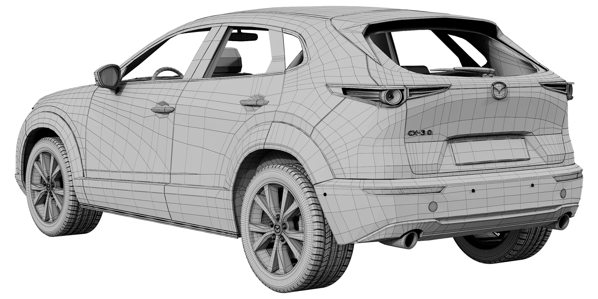 Mazda CX30, 3D model preview 14