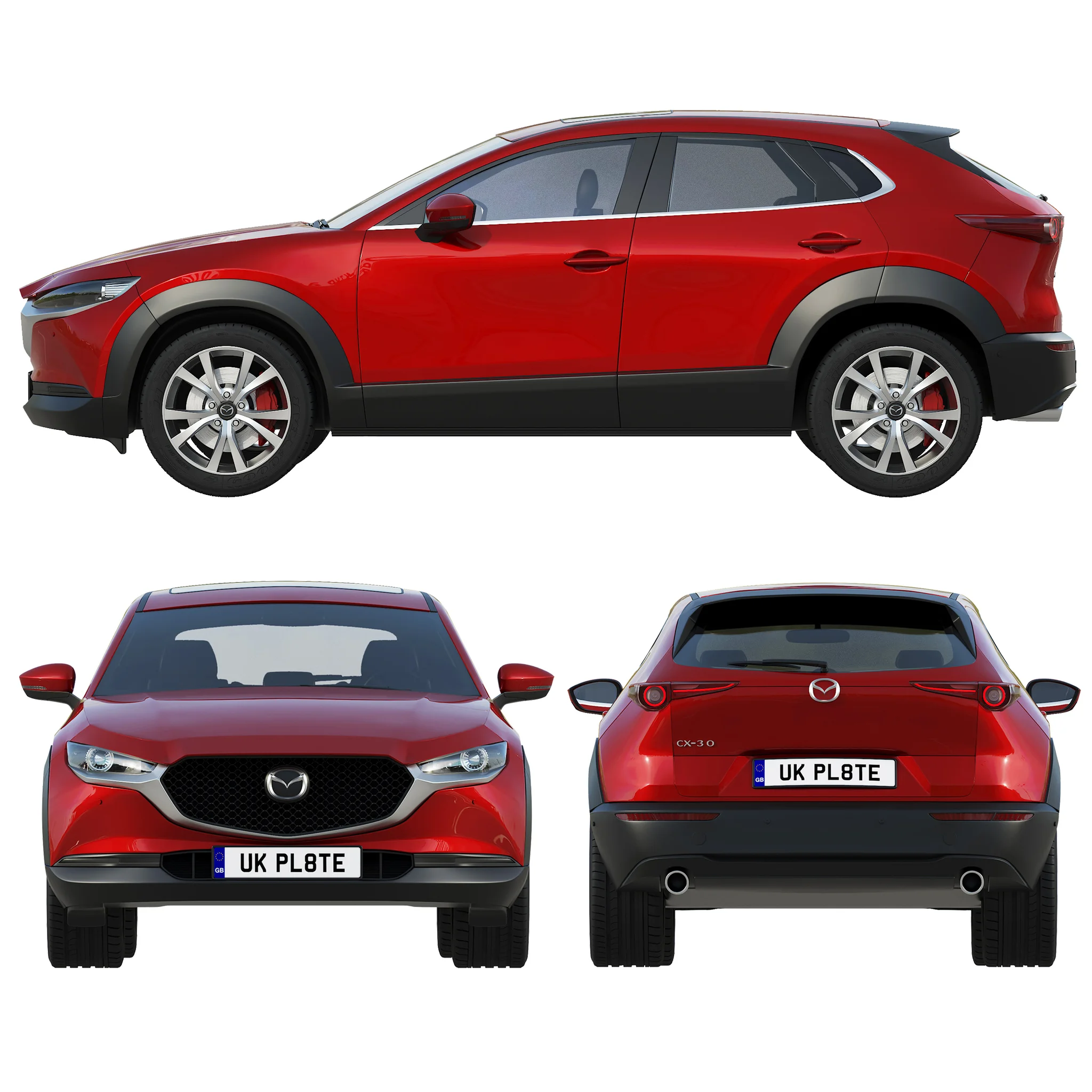 Mazda CX30, 3D model preview 18