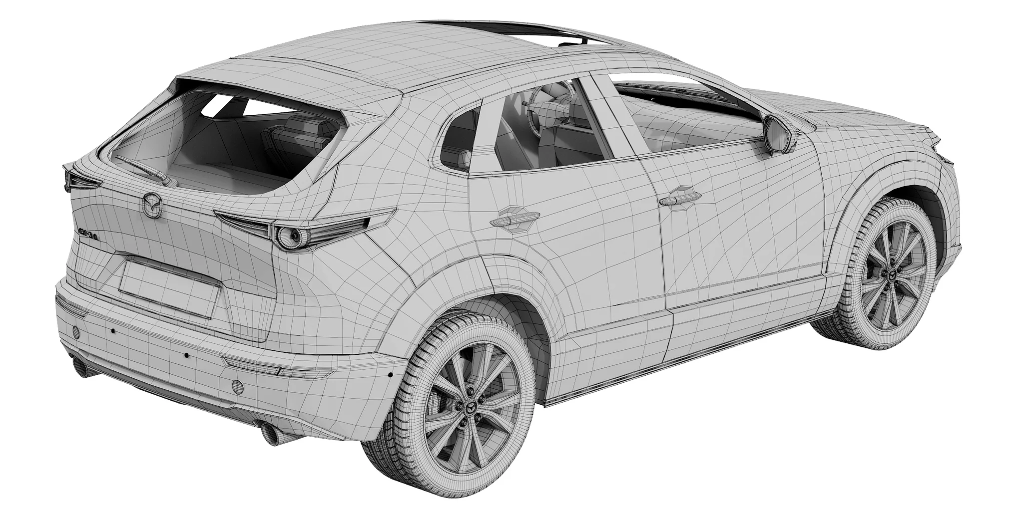 Mazda CX30, 3D model preview 22