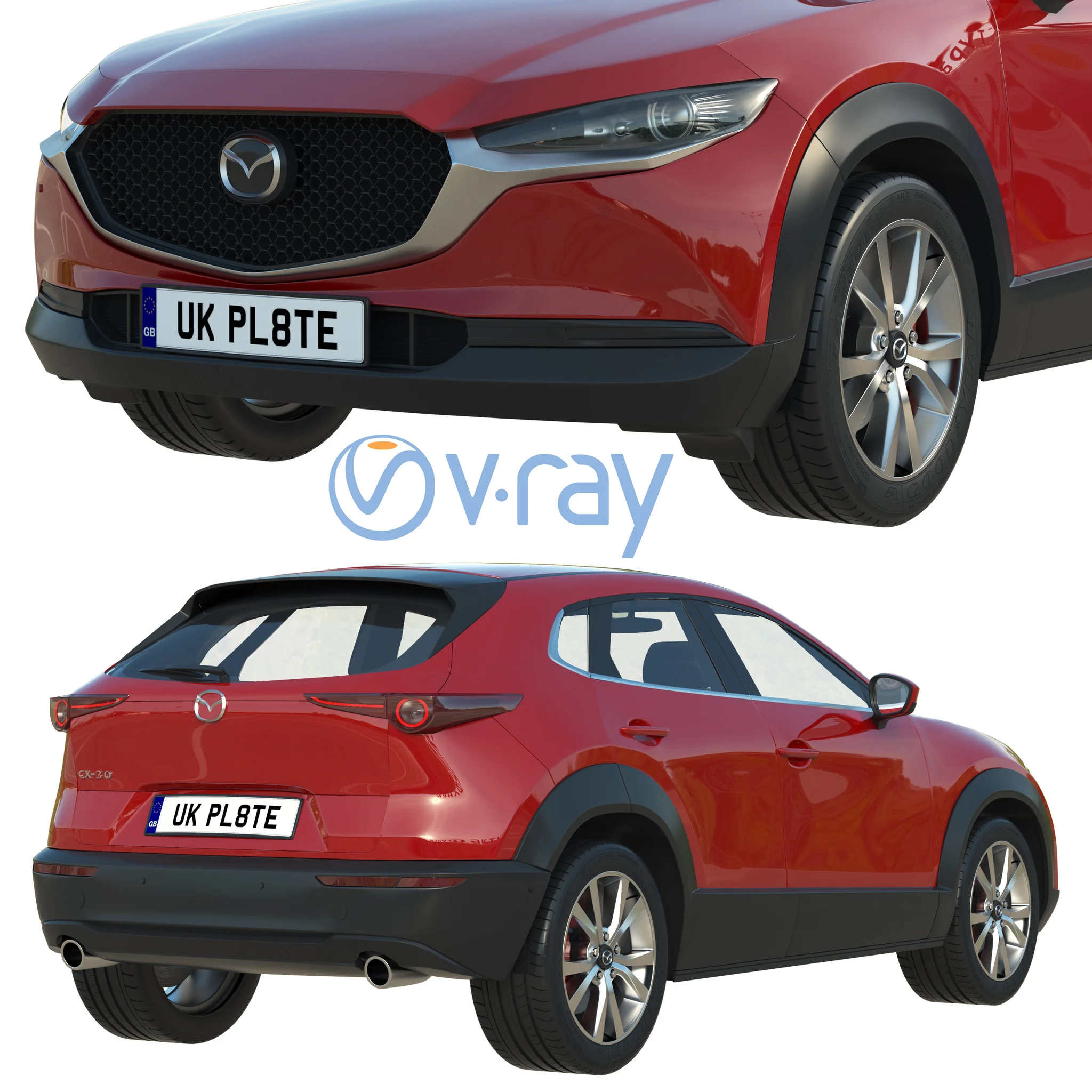 Mazda CX30, 3D model preview 25