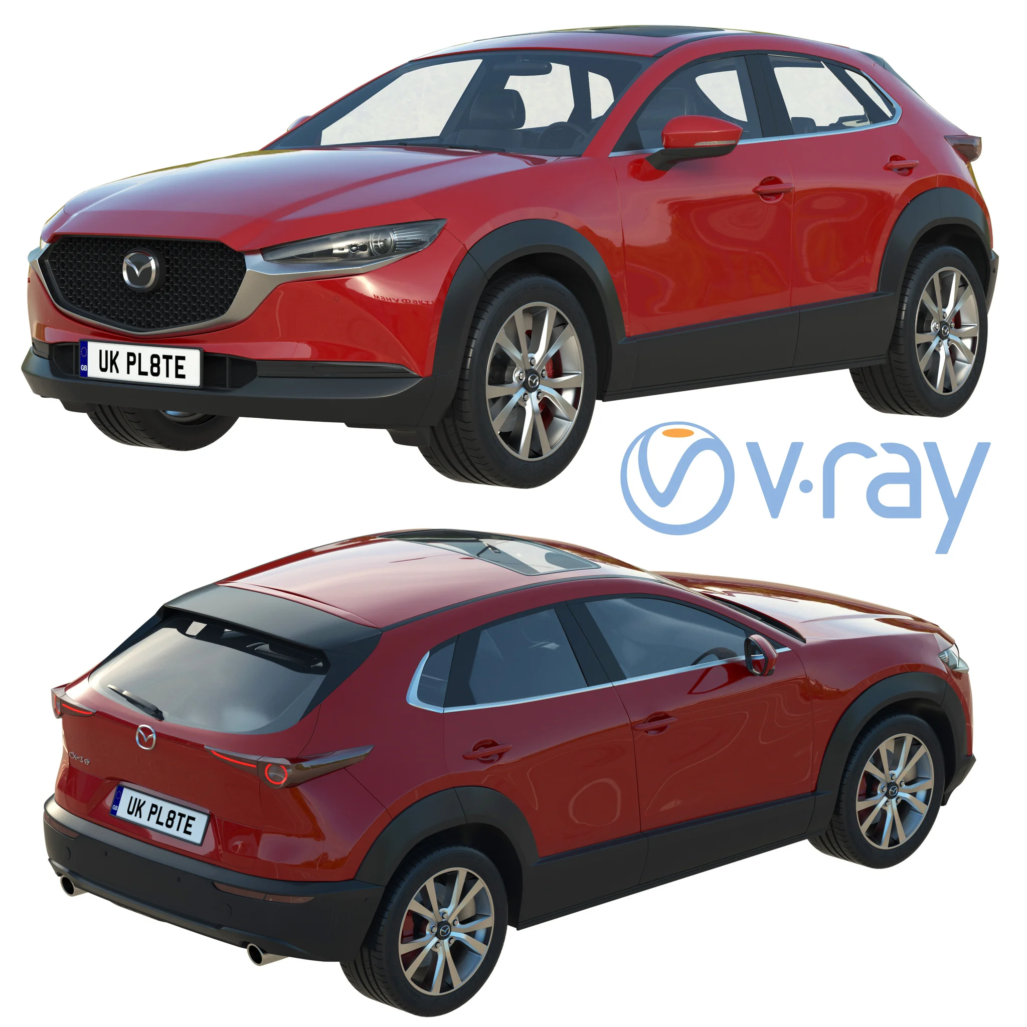 Mazda CX30, 3D model preview 27