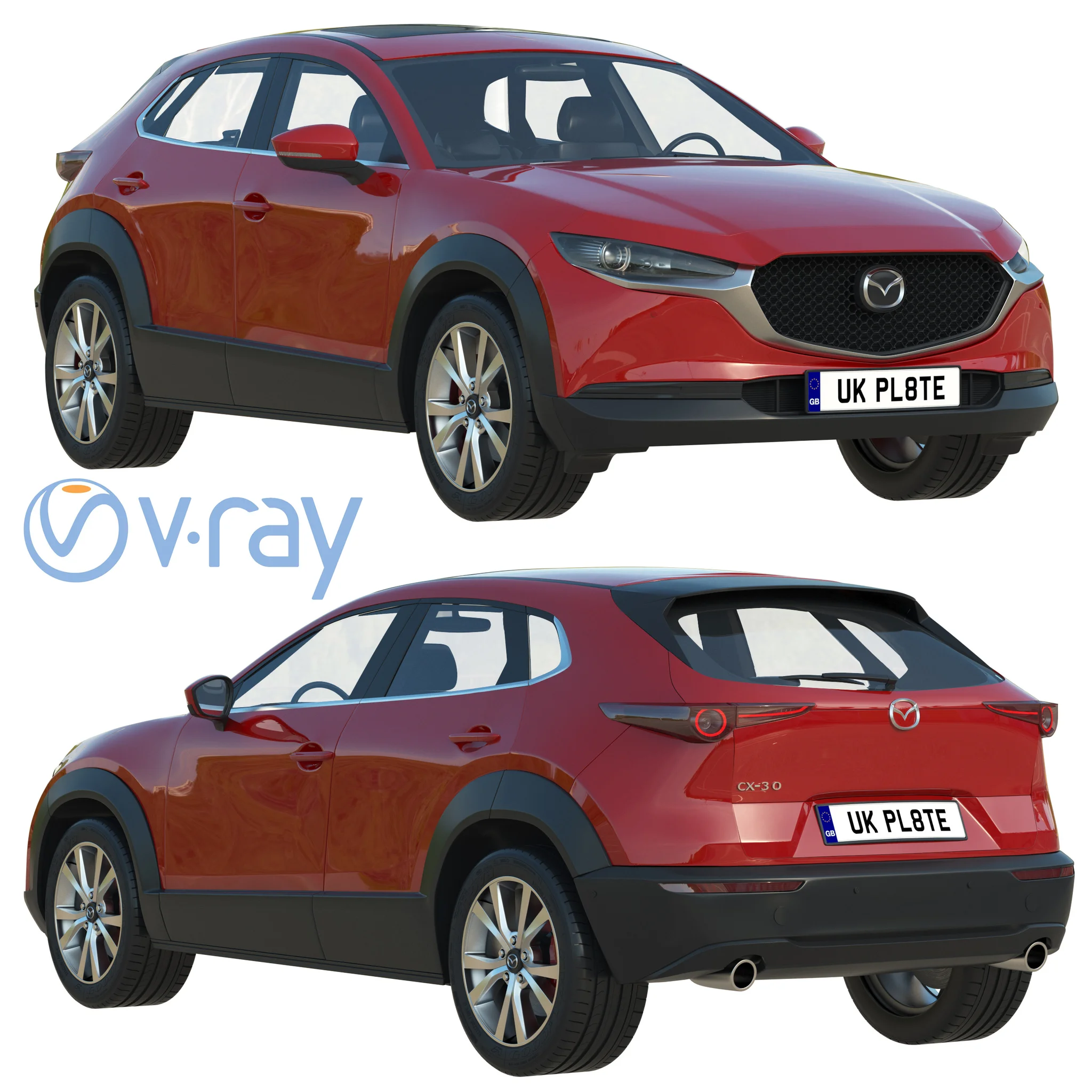 Mazda CX30, 3D model preview 30