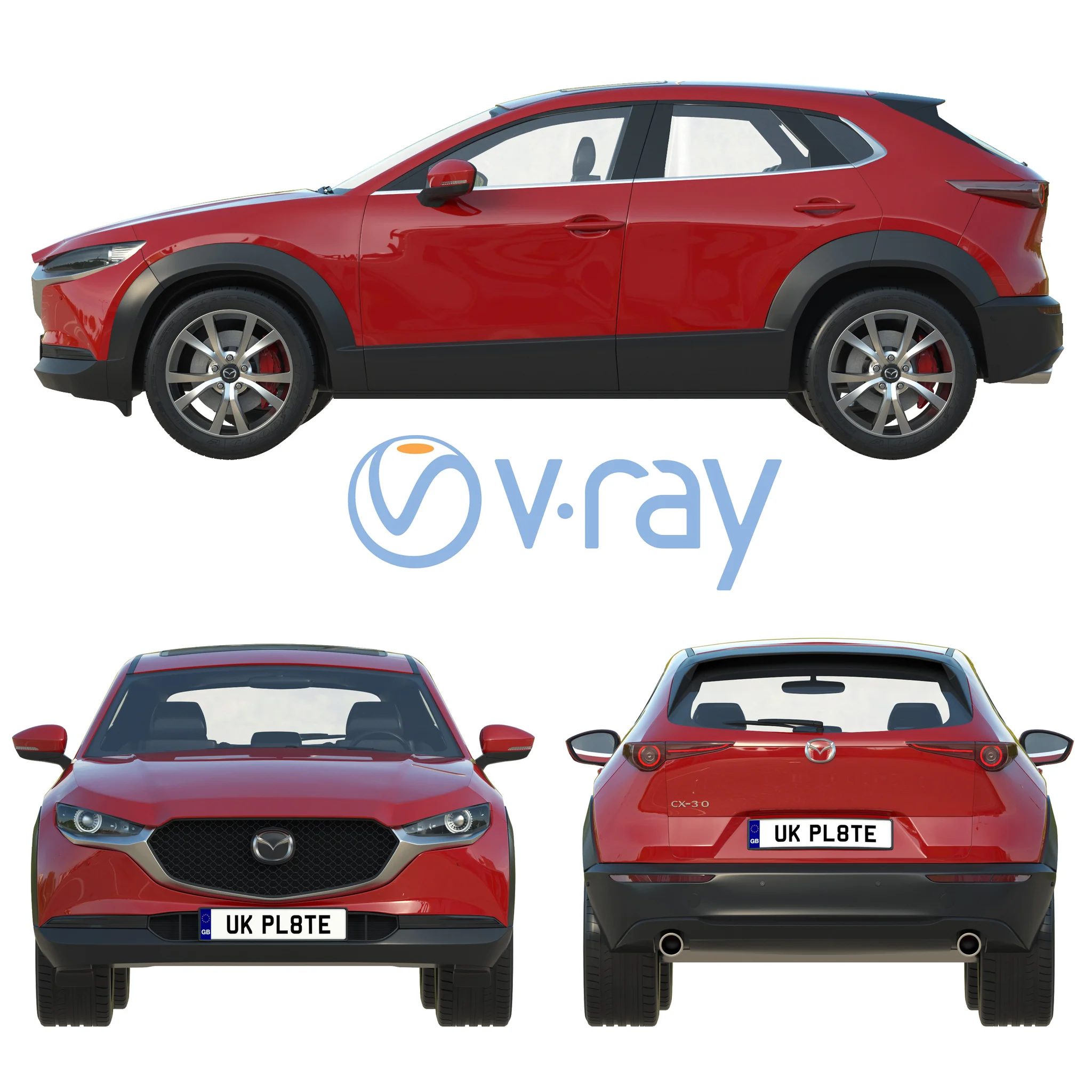 Mazda CX30, 3D model preview 33
