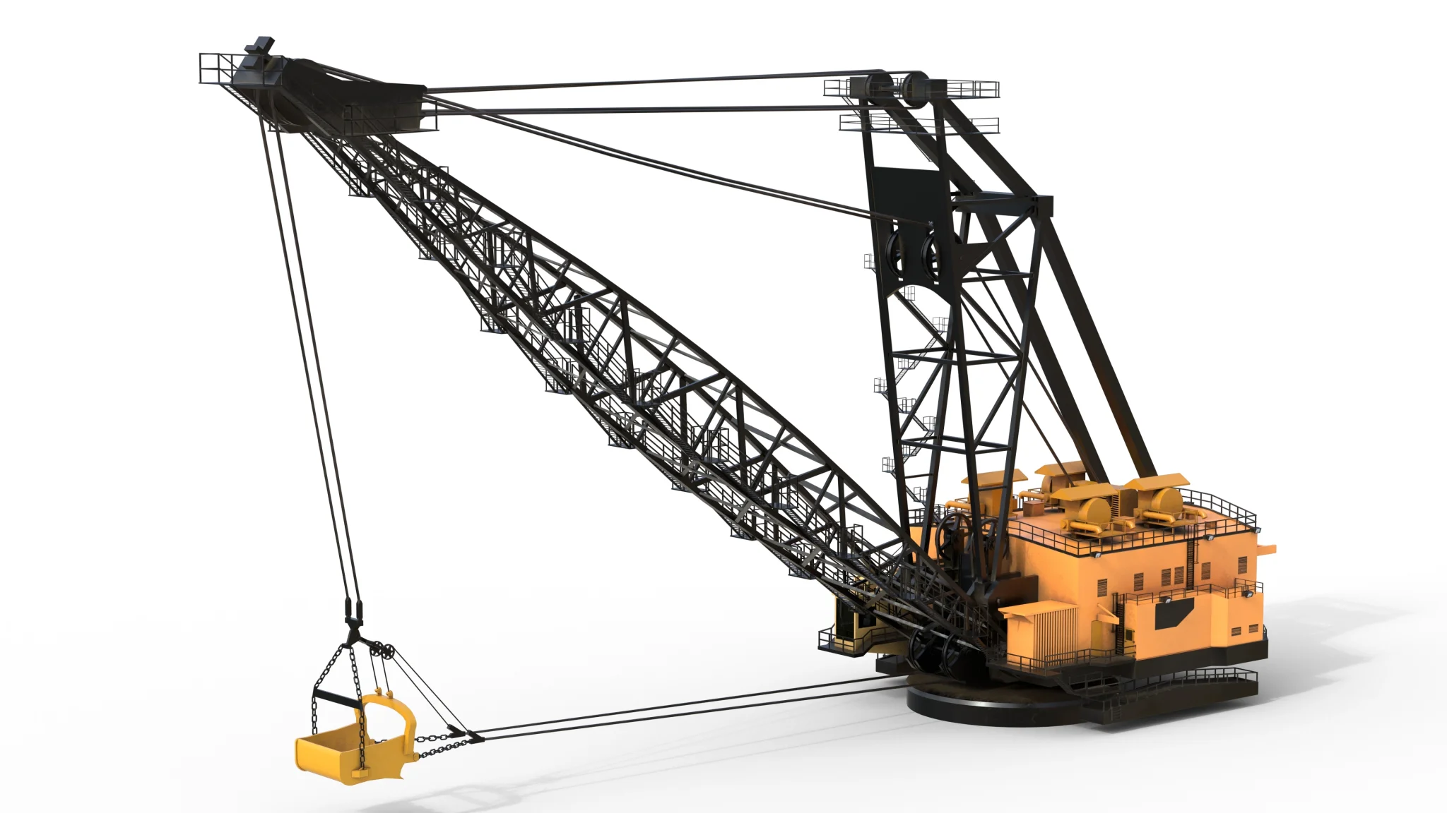 Draglines Excavator 8200, 3D model preview 2