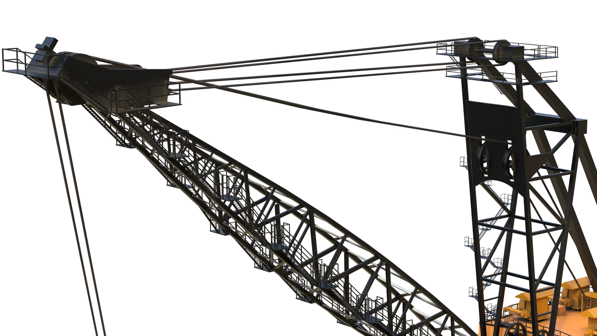 Draglines Excavator 8200, 3D model preview 11