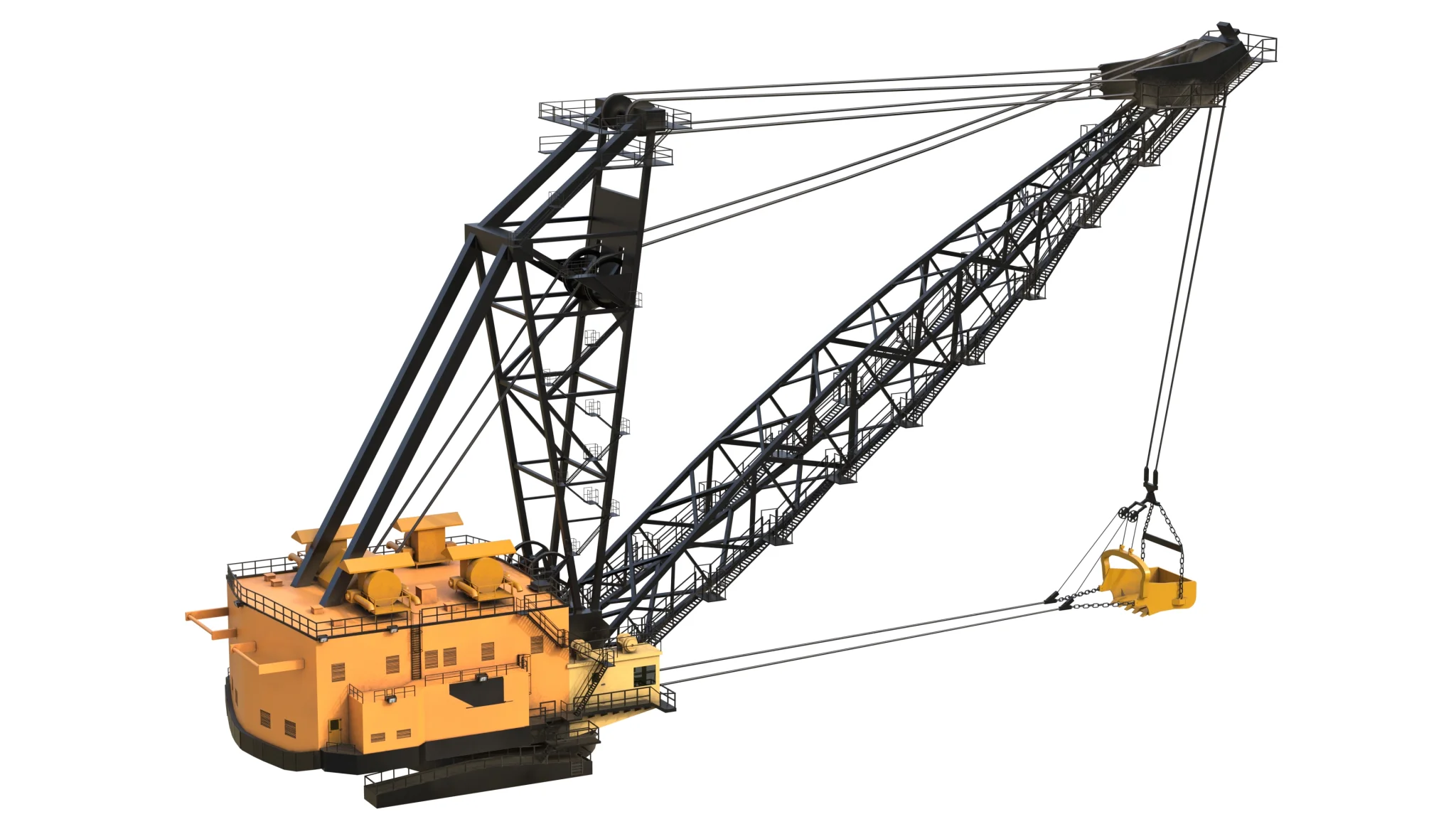 Draglines Excavator 8200, 3D model preview 5