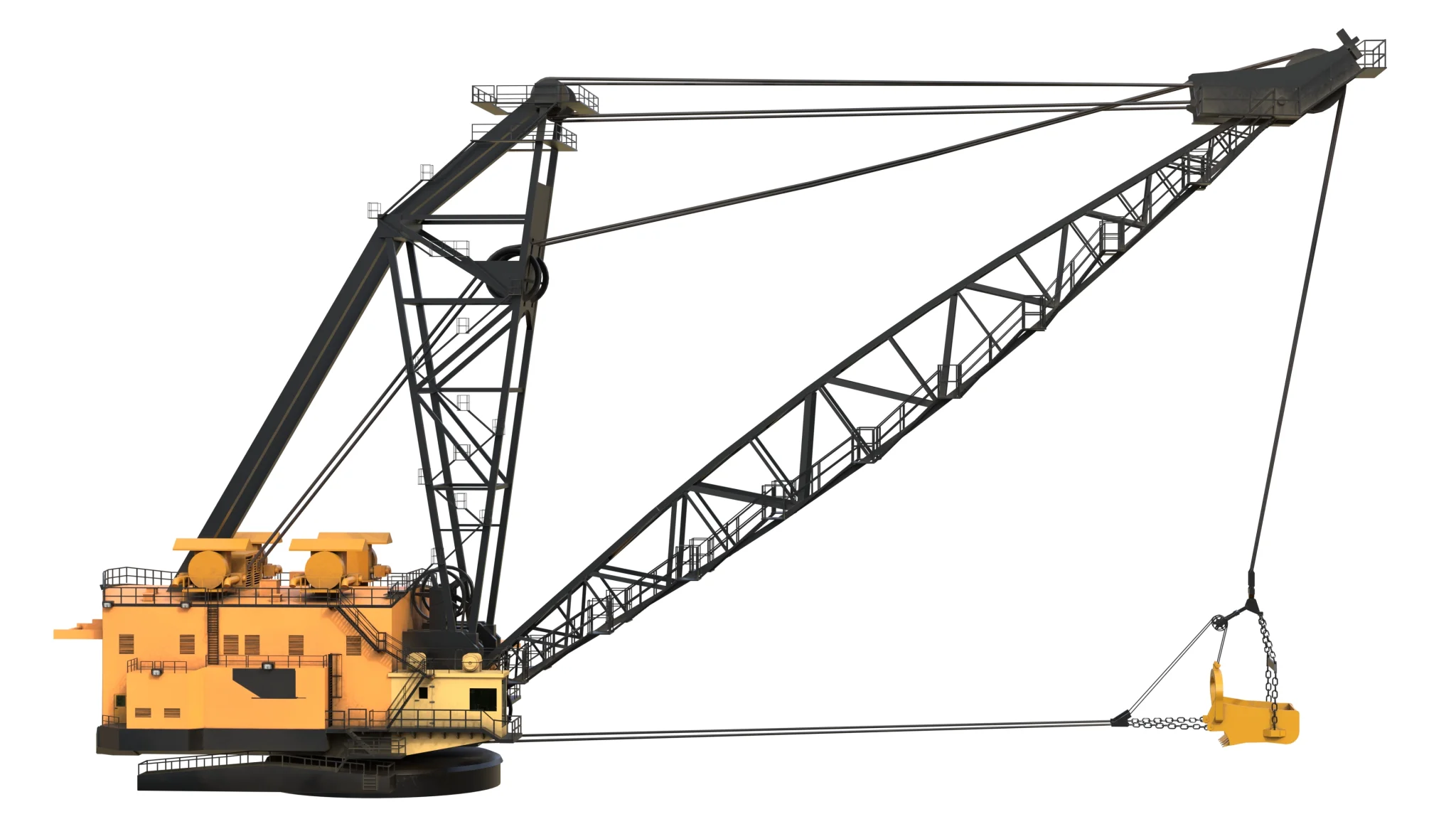 Draglines Excavator 8200, 3D model preview 6