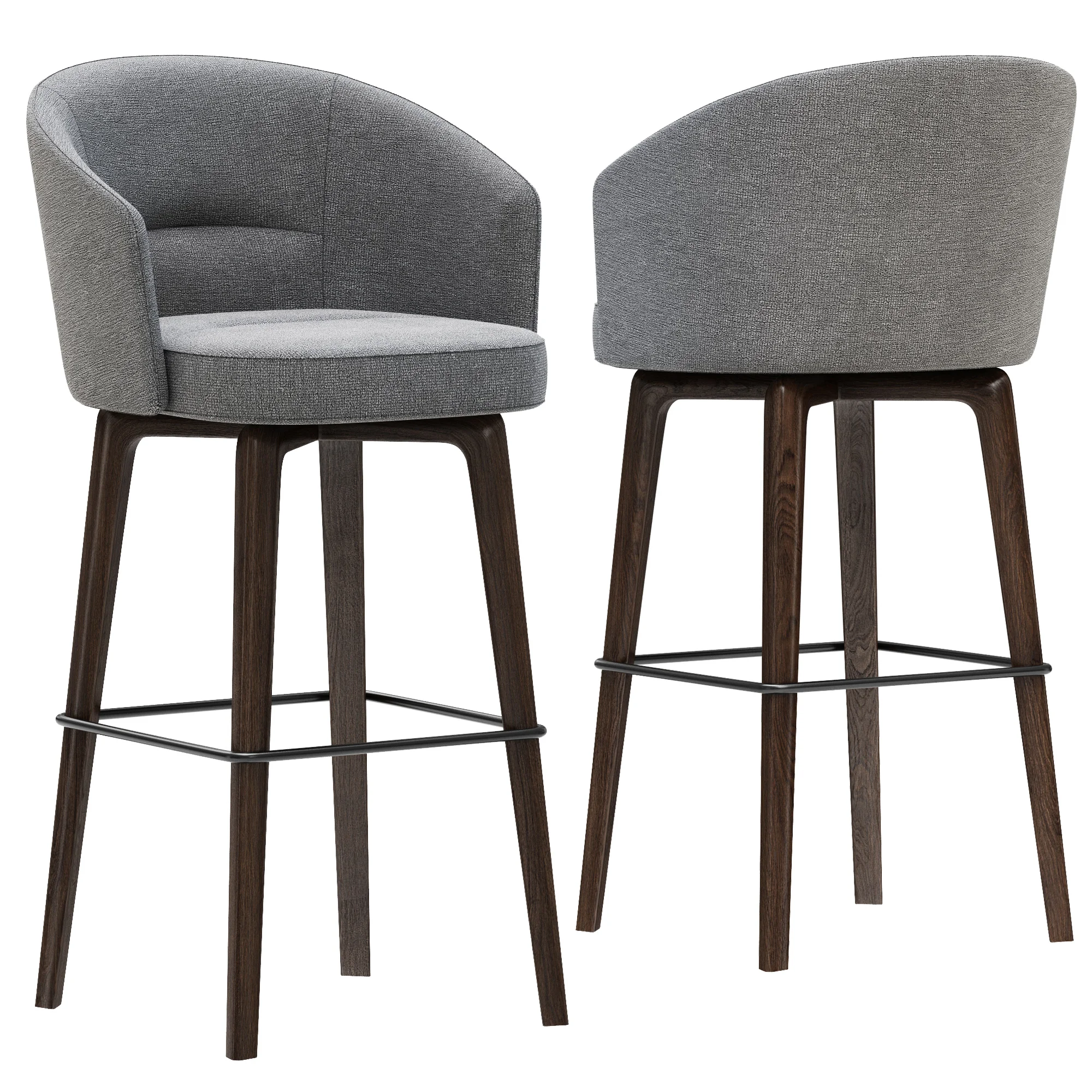 Minotti Amelie Stool — 3D model preview 3