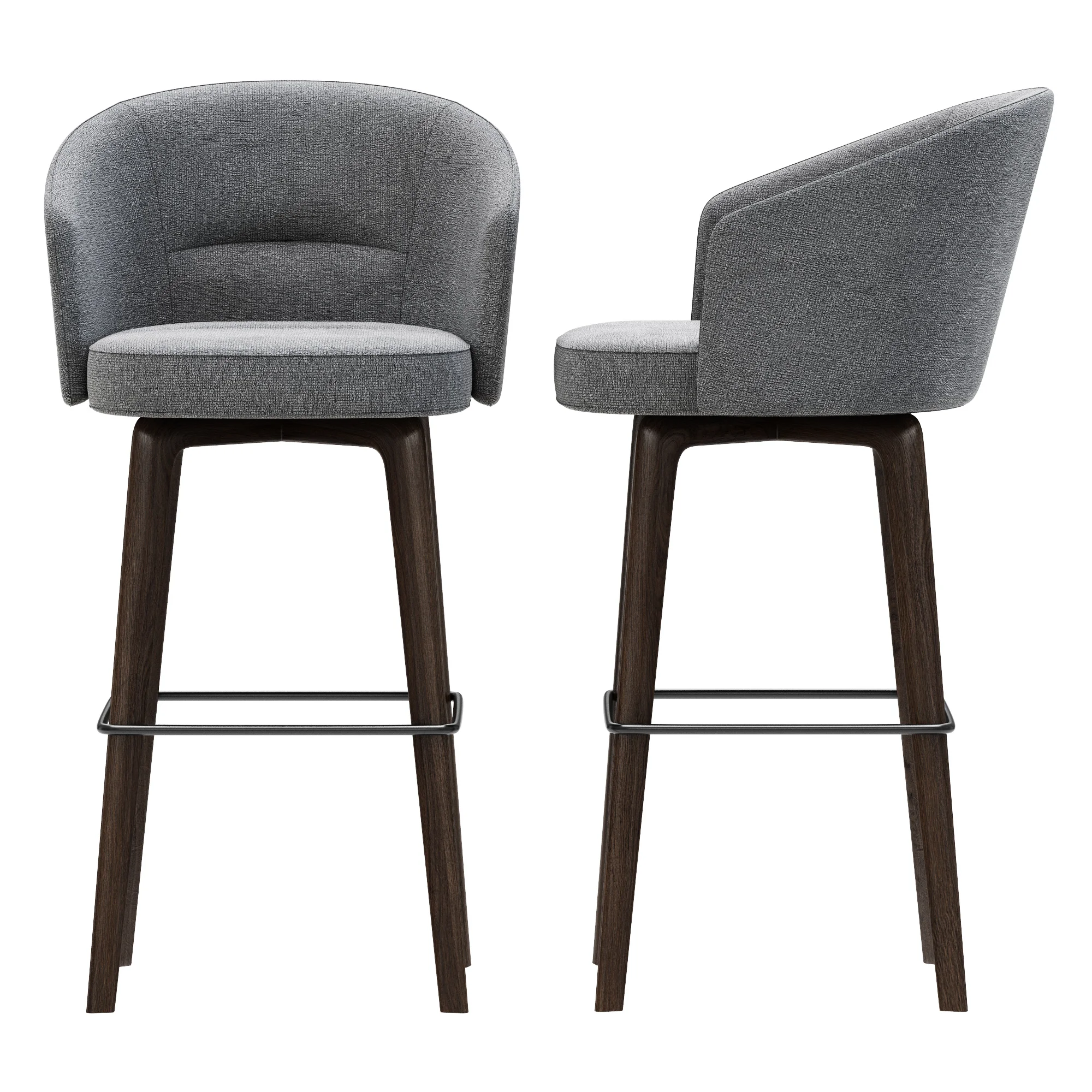 Minotti Amelie Stool — 3D model preview 9