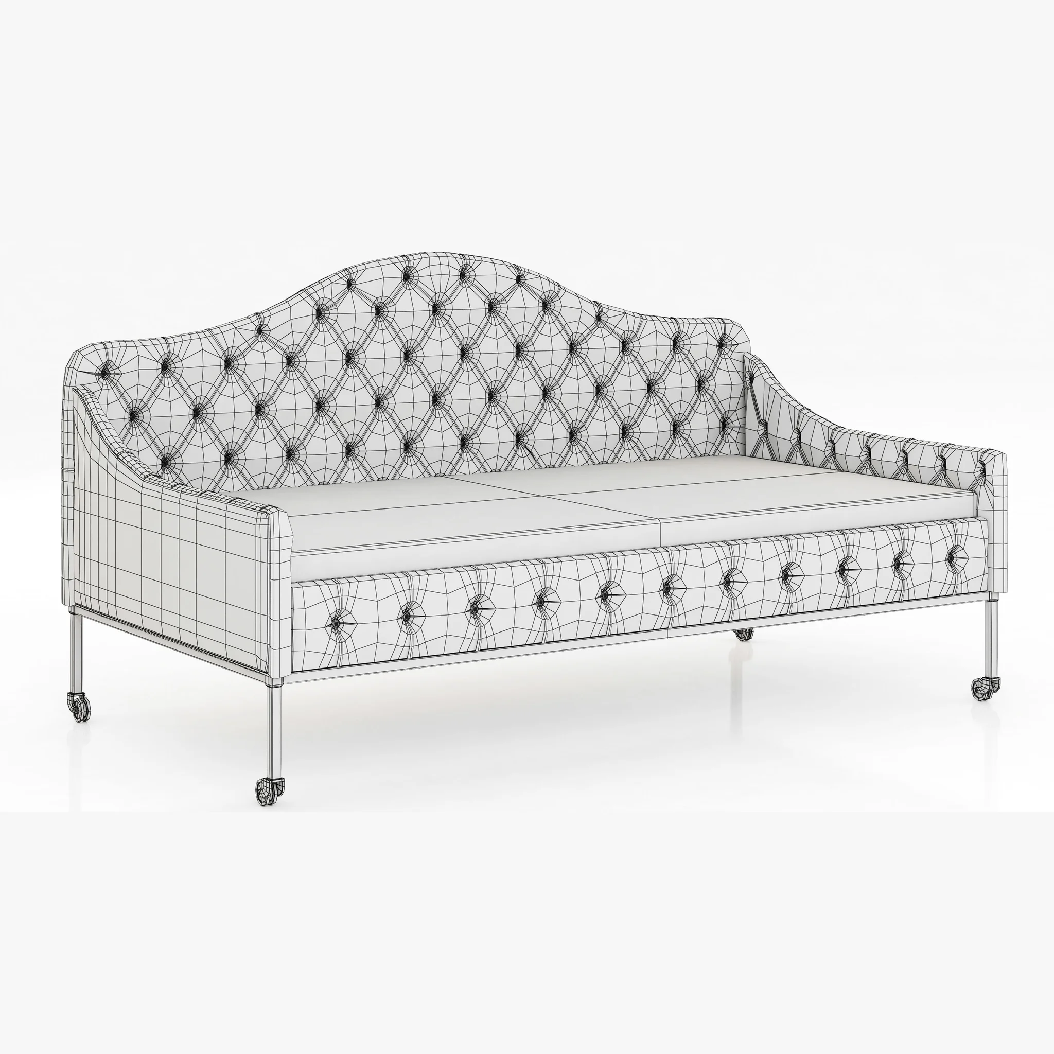 Restoration Hardware Francesca Tufted Daybed — 3D model preview 10