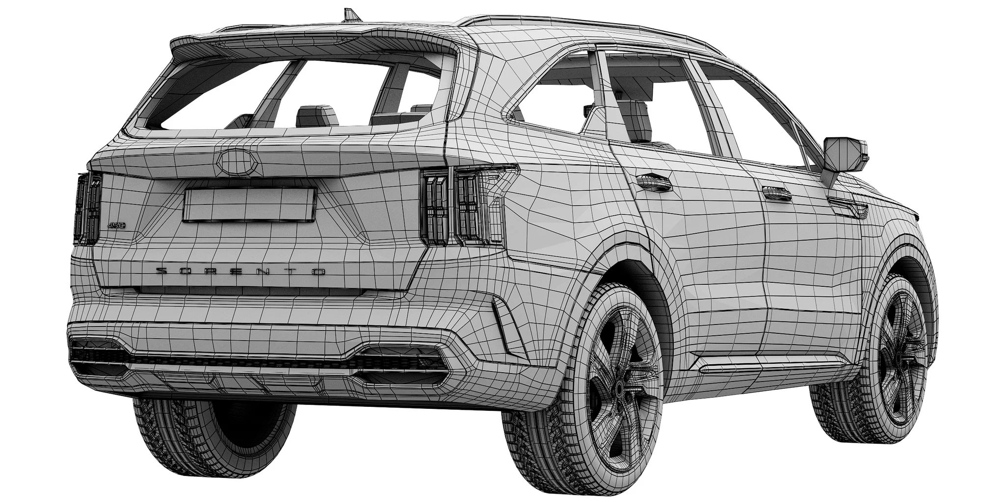 Kia Sorento, 3D model preview 8