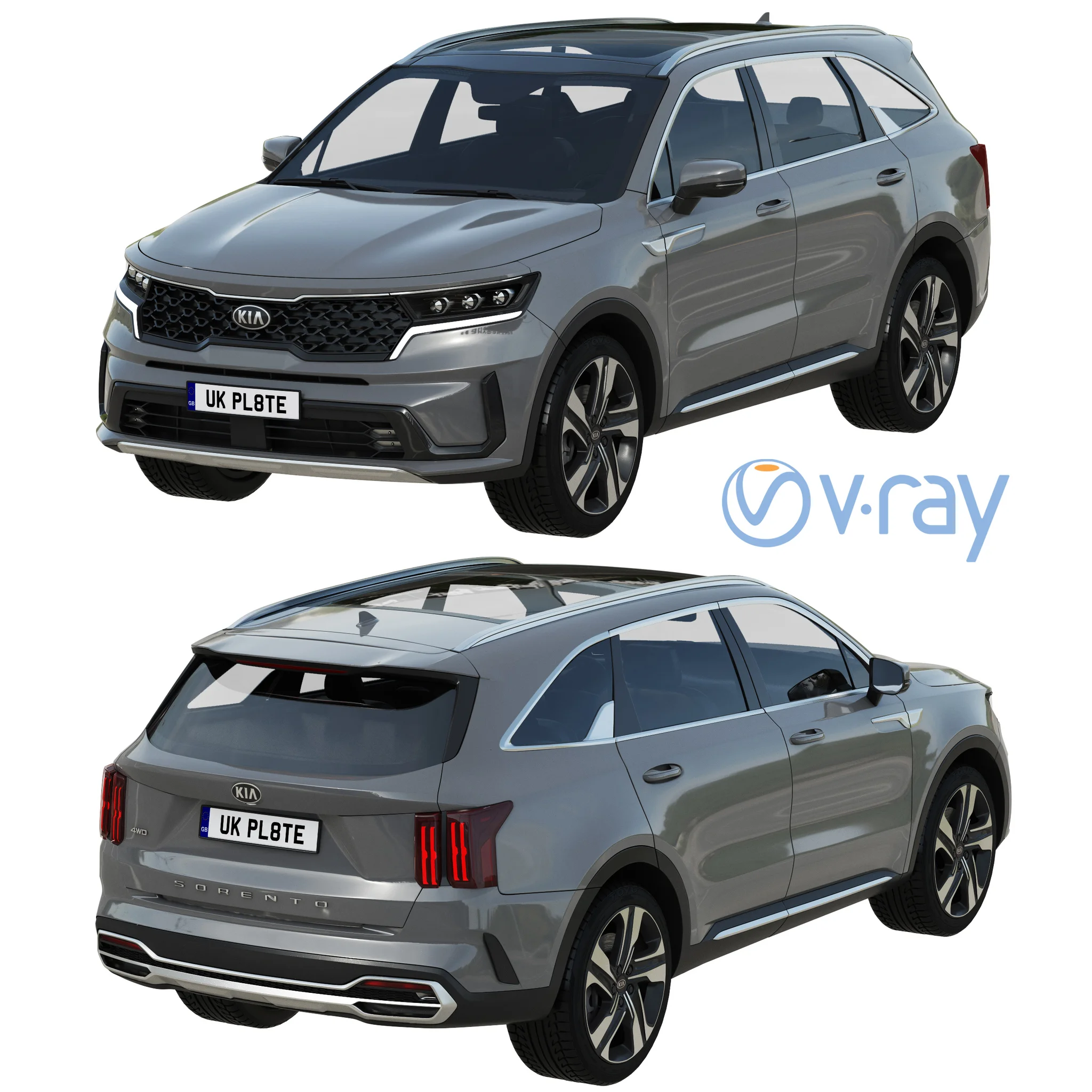 Kia Sorento, 3D model preview 14