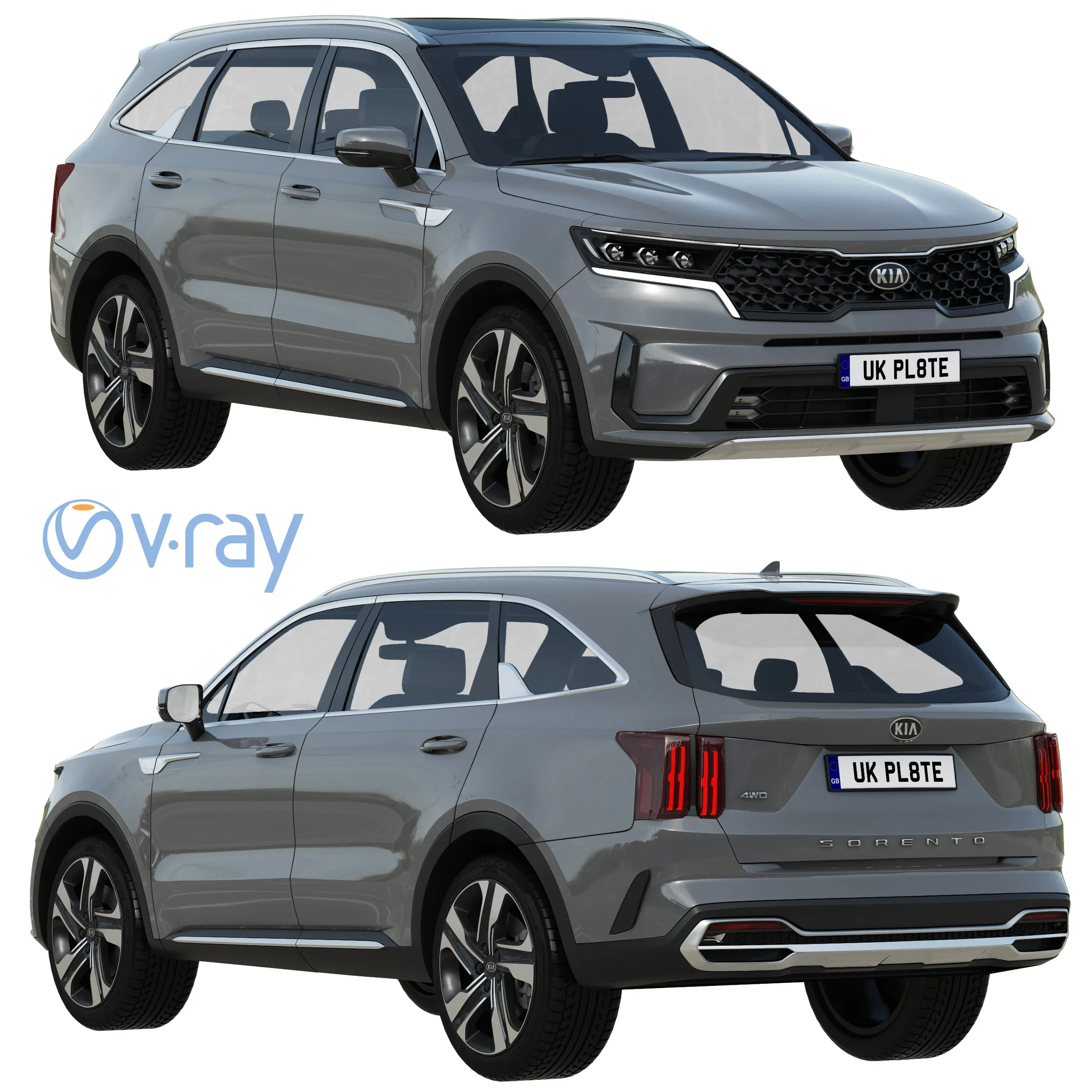 Kia Sorento, 3D model preview 20