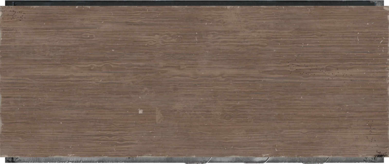 Industrial Wood and Metal Storage Cabinet with Drawers, 3D model preview 4