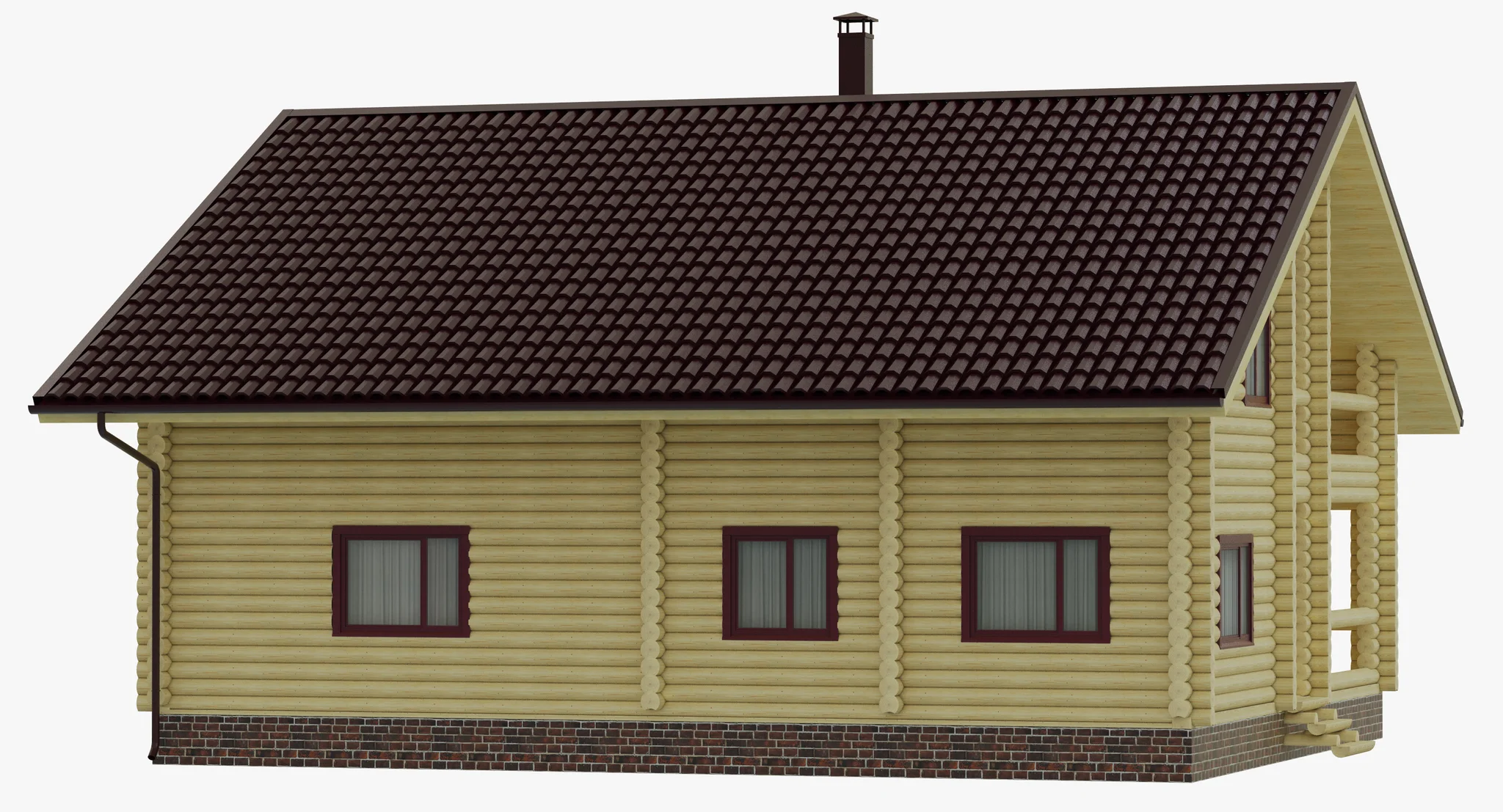Wooden House — 3D model preview 5