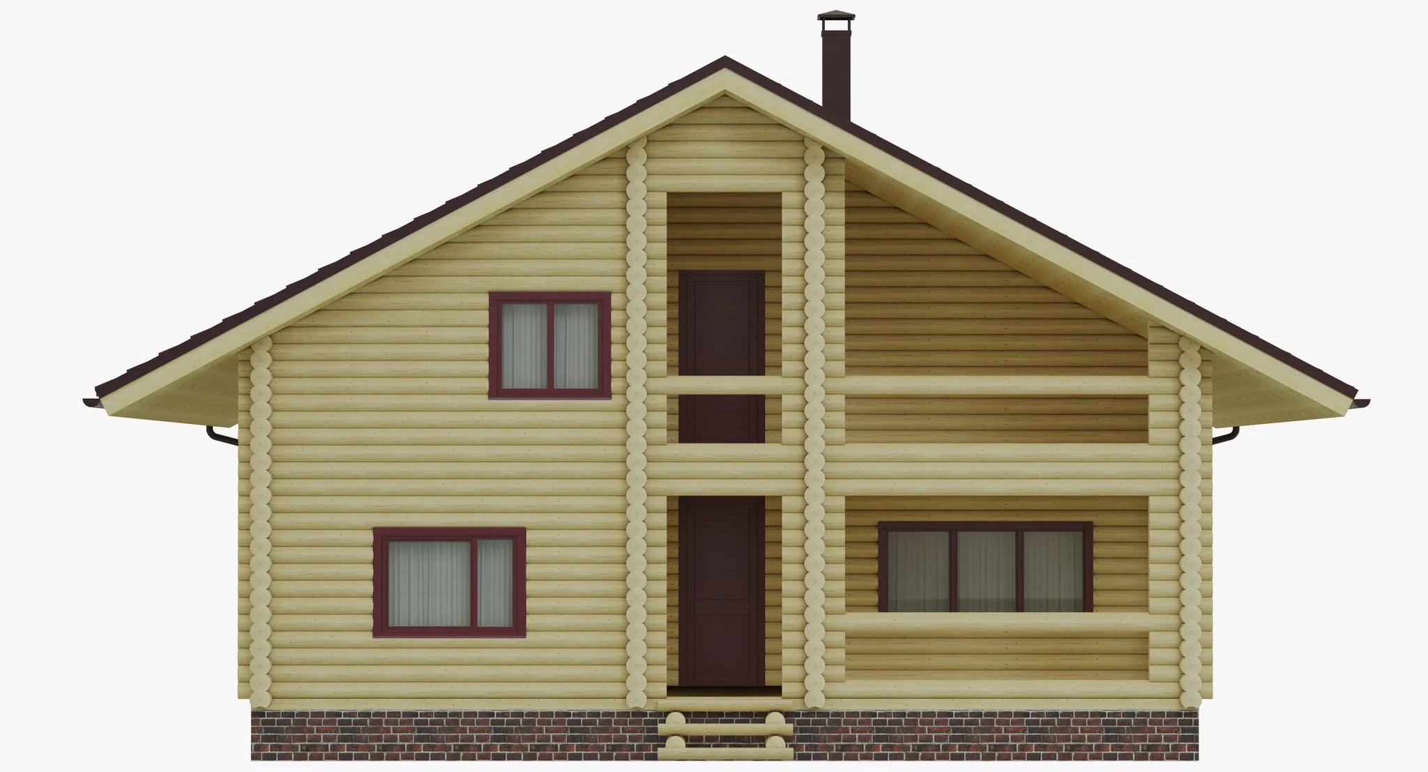 Wooden House — 3D model preview 8