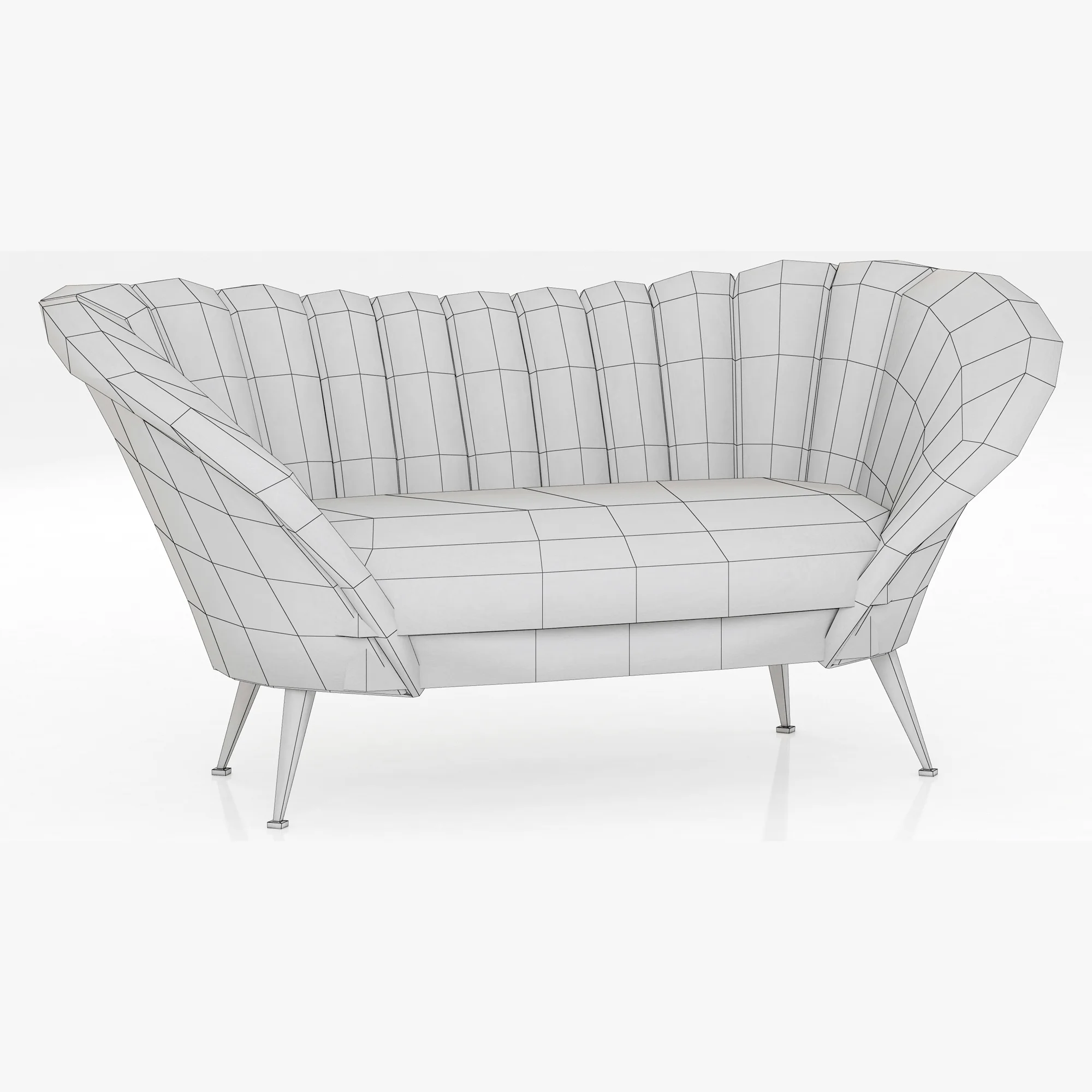 Brabbu ANDES 2 SEAT SOFA — 3D model preview 4
