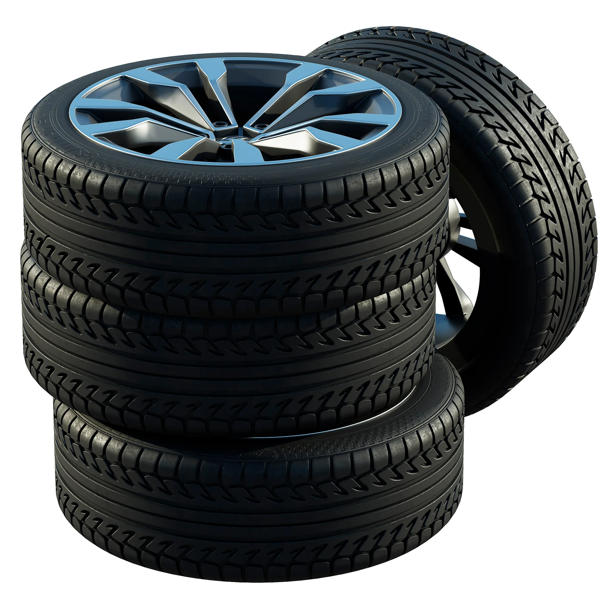 Volkswagen Tires, 3D model preview 3
