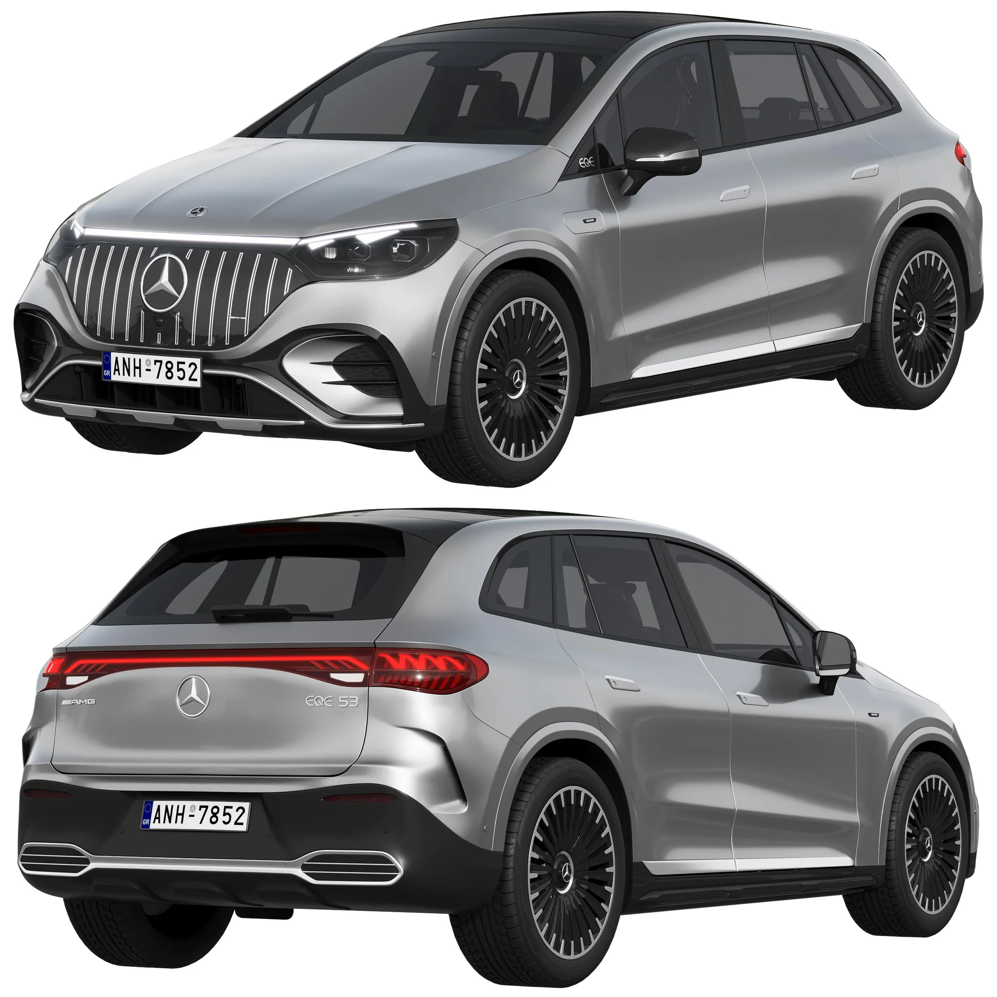Mercedes Benz EQE53 AMG SUV, 3D model preview 7