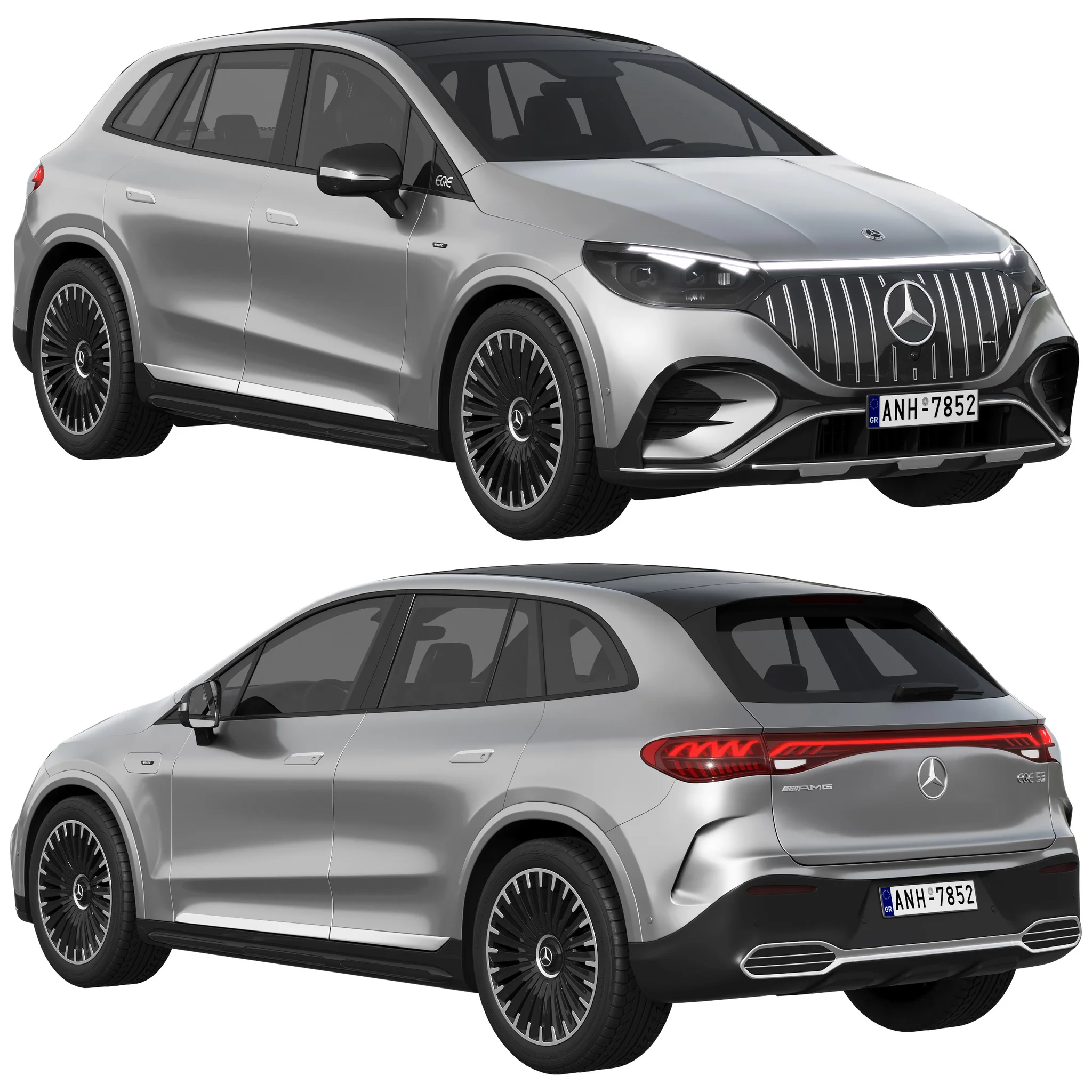 Mercedes Benz EQE53 AMG SUV, 3D model preview 16