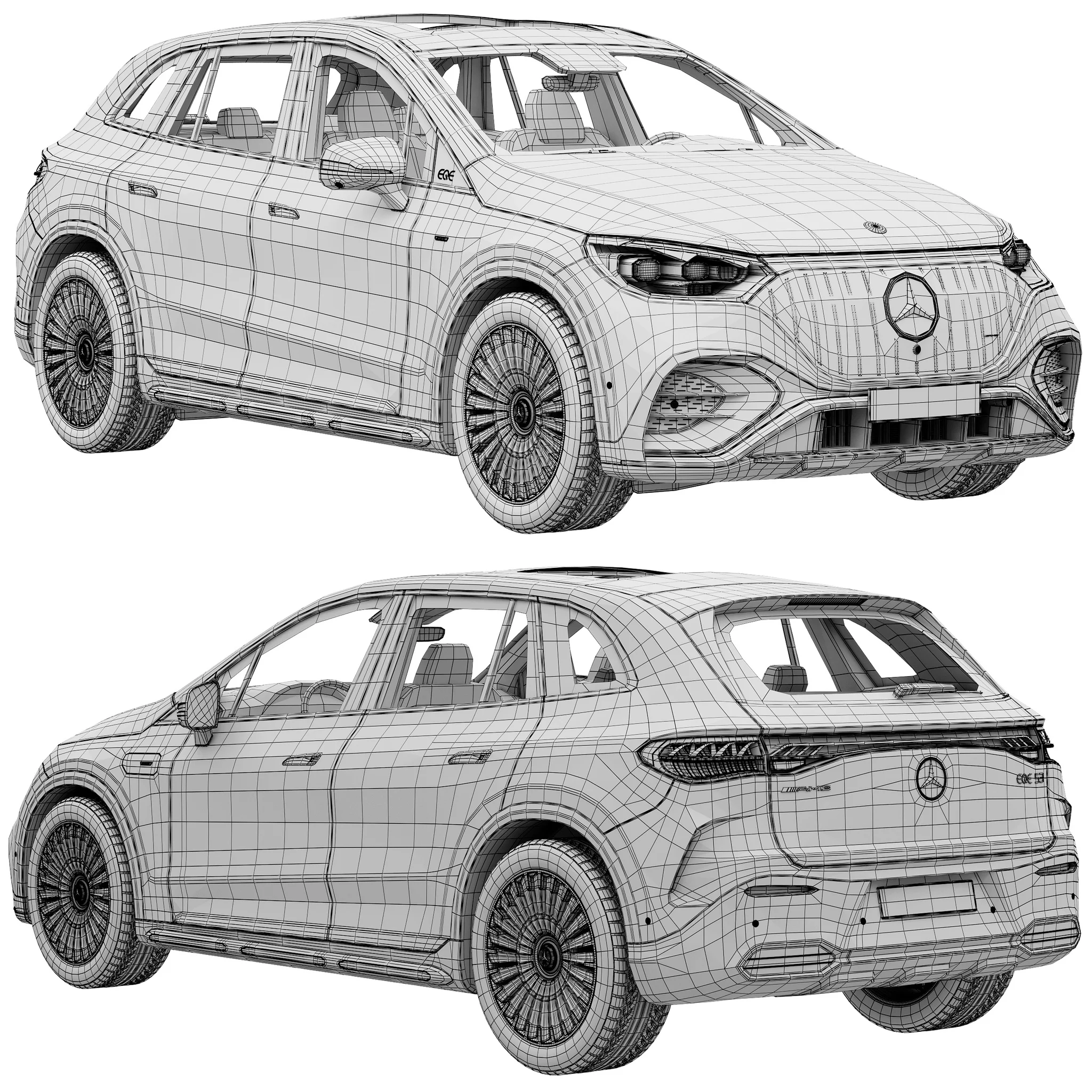 Mercedes Benz EQE53 AMG SUV, 3D model preview 18