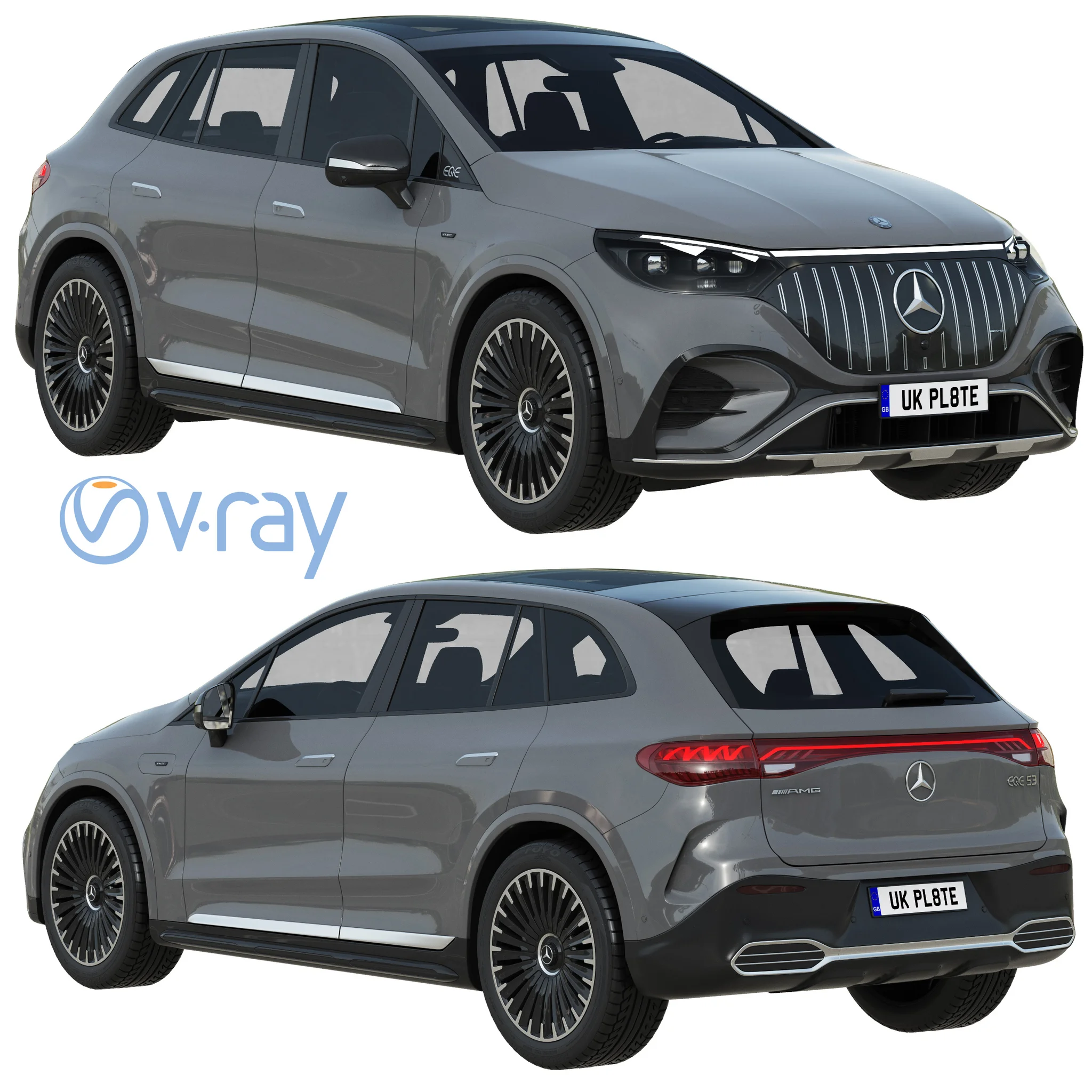 Mercedes Benz EQE53 AMG SUV, 3D model preview 20