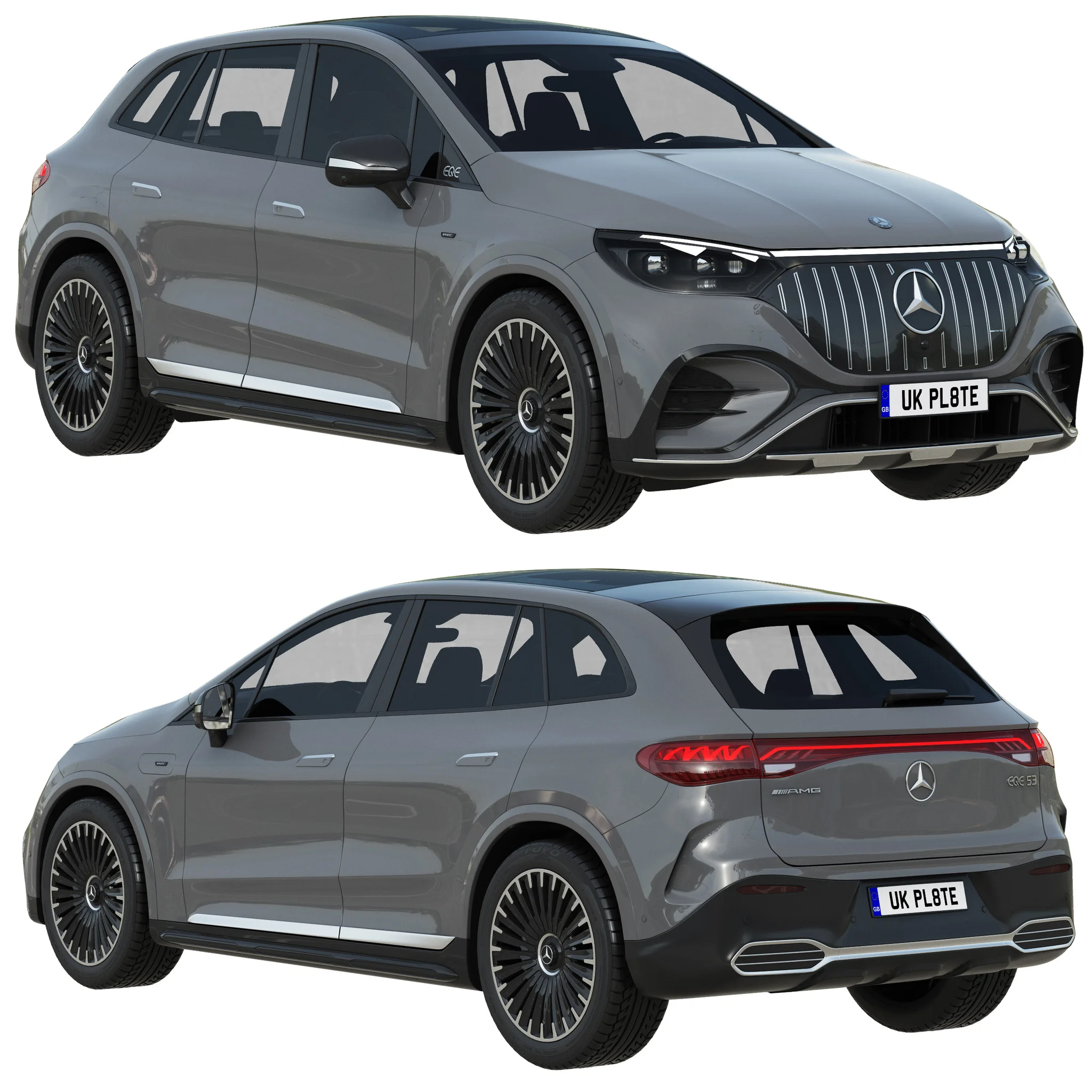 Mercedes Benz EQE53 AMG SUV, 3D model preview 21