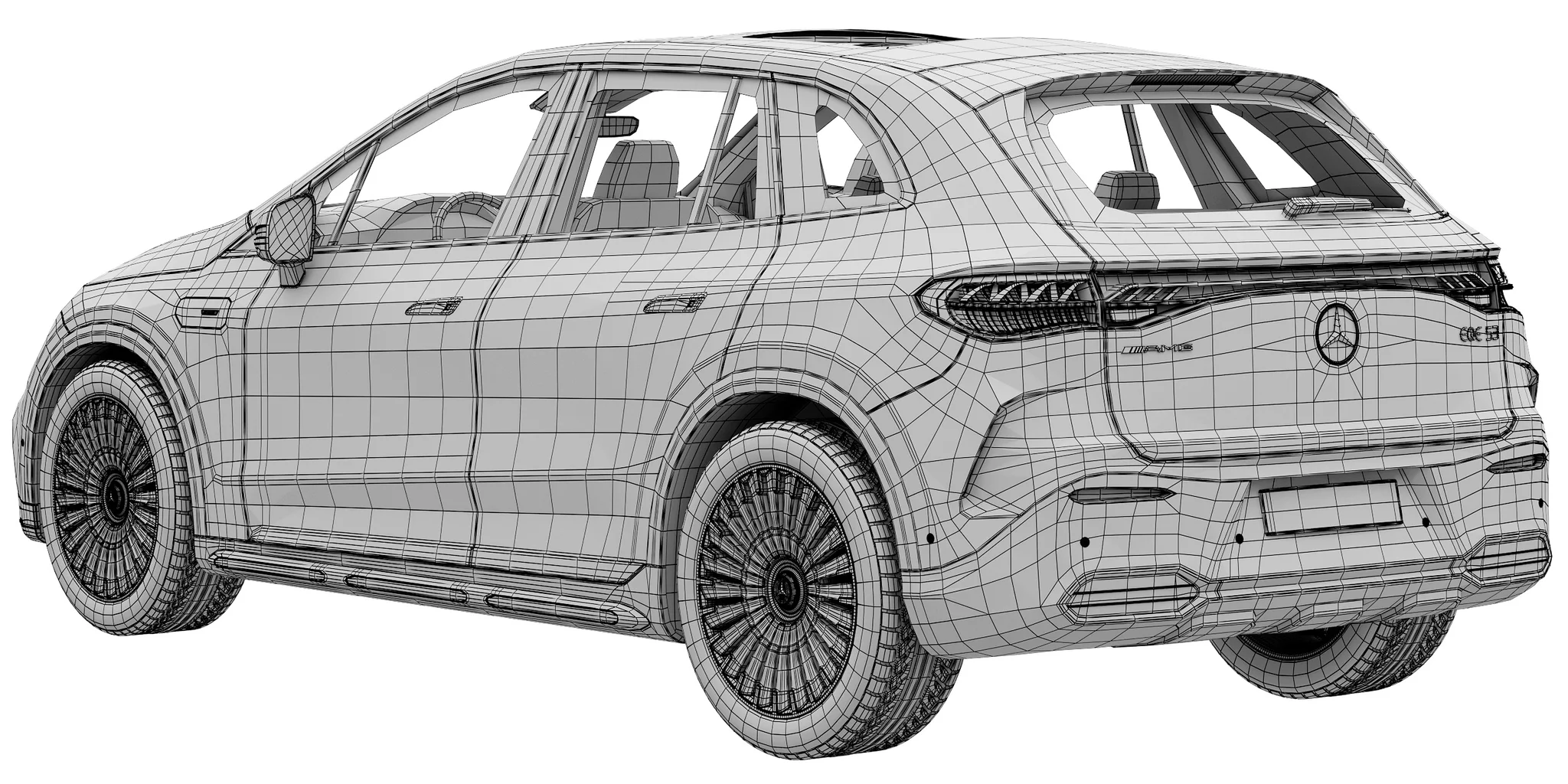 Mercedes Benz EQE53 AMG SUV, 3D model preview 23