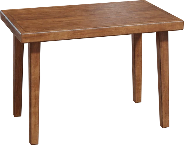 Rustic Wooden Dining Table — 3D model preview 5