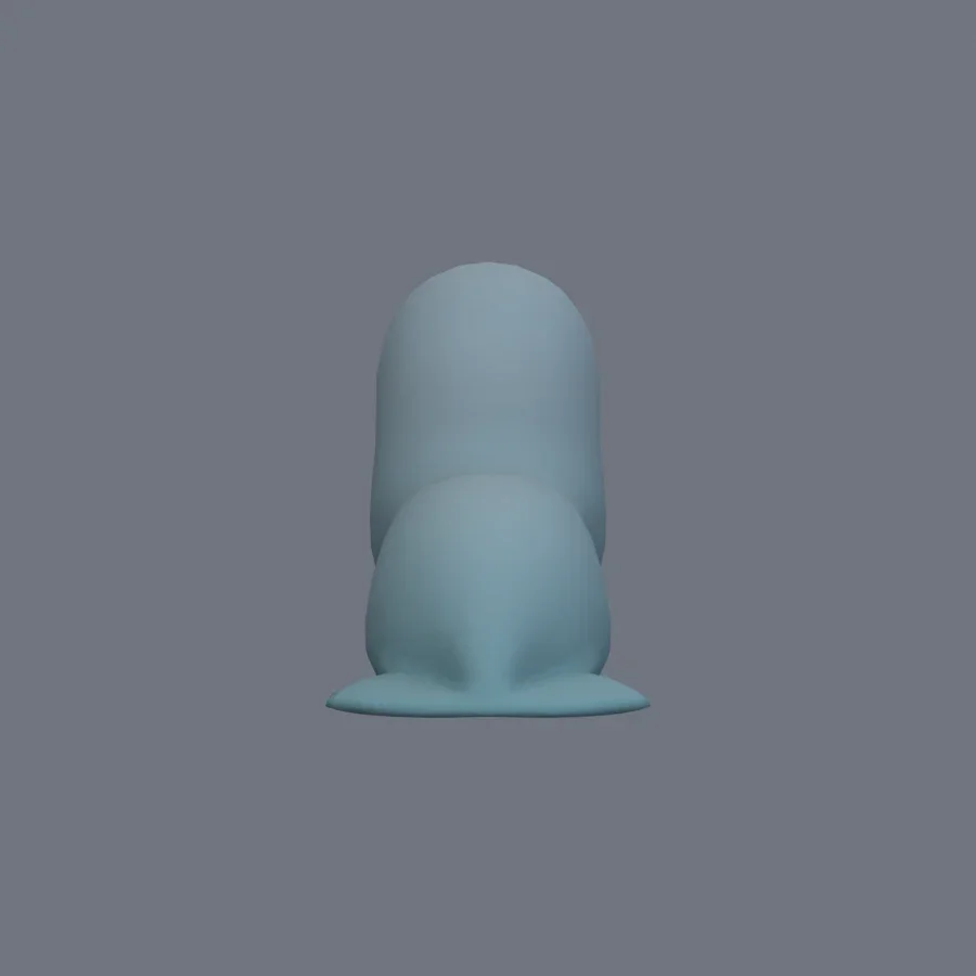 Stylized Animal Seal, 3D model preview 4