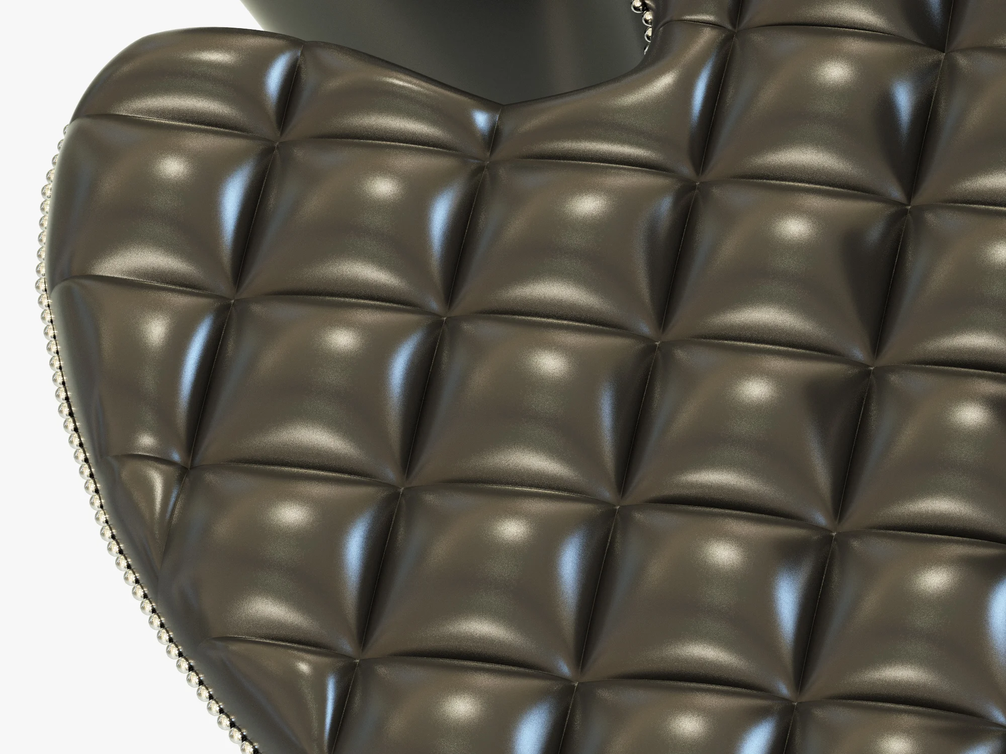 Francesco Molon CAPITONEED OTTOMAN CLOVER S519 — 3D model preview 3