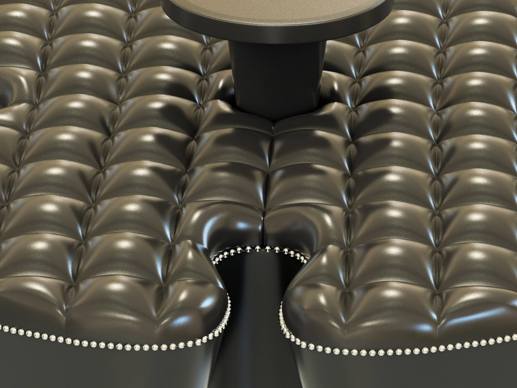Francesco Molon CAPITONEED OTTOMAN CLOVER S519 — 3D model preview 4