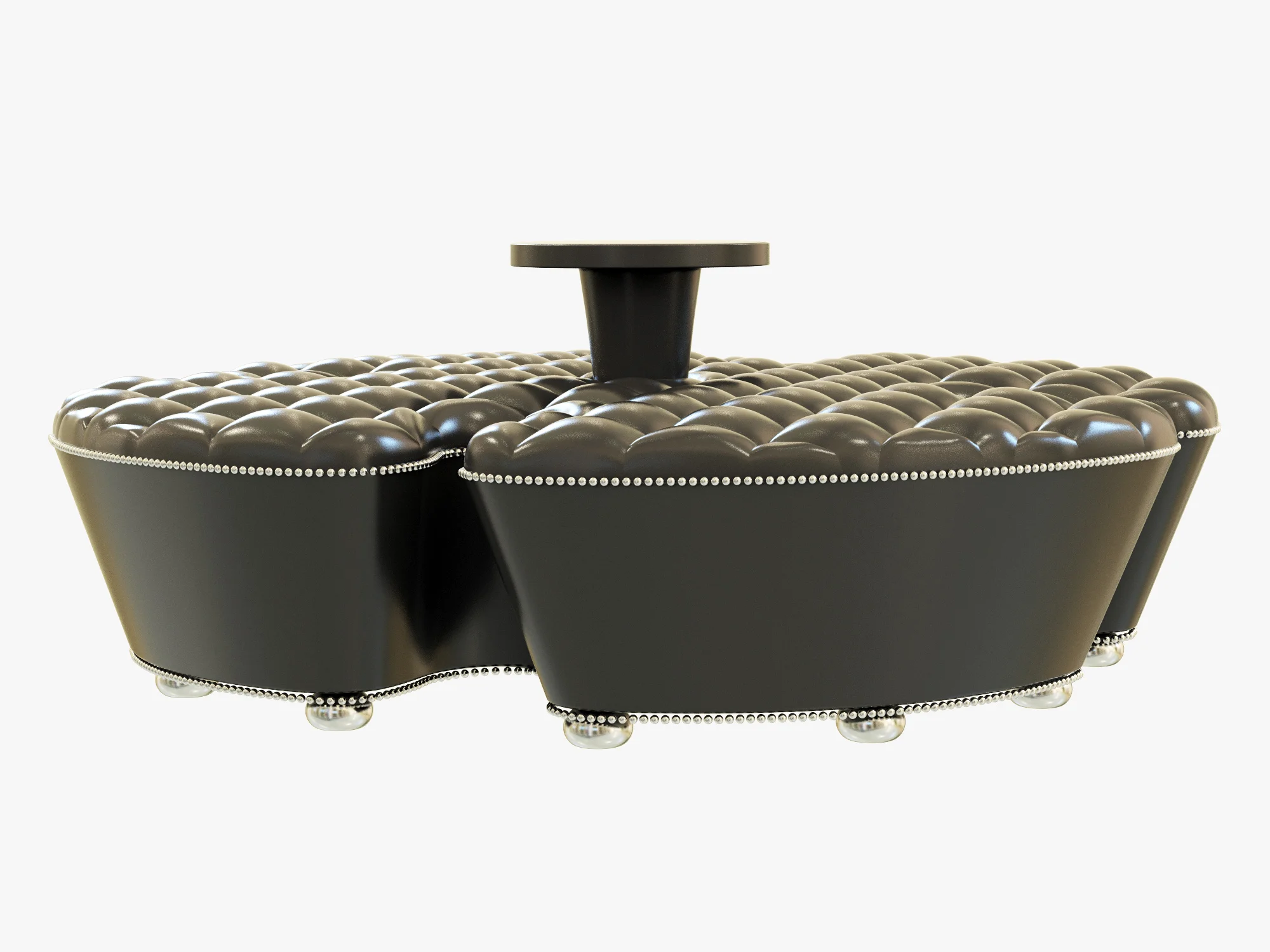 Francesco Molon CAPITONEED OTTOMAN CLOVER S519 — 3D model preview 5