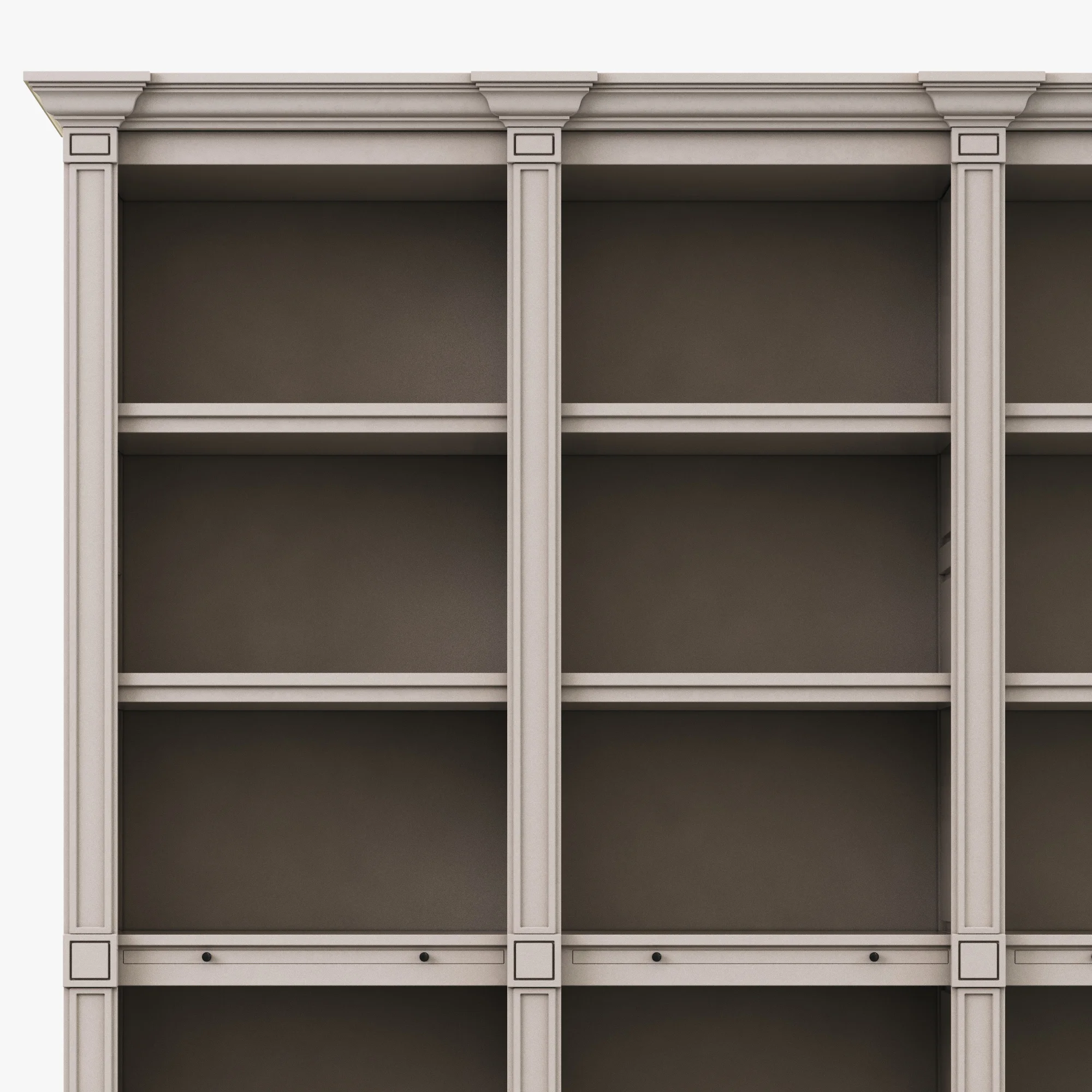 Restoration Hardware Atkins Quad Low Shelving — 3D model preview 2