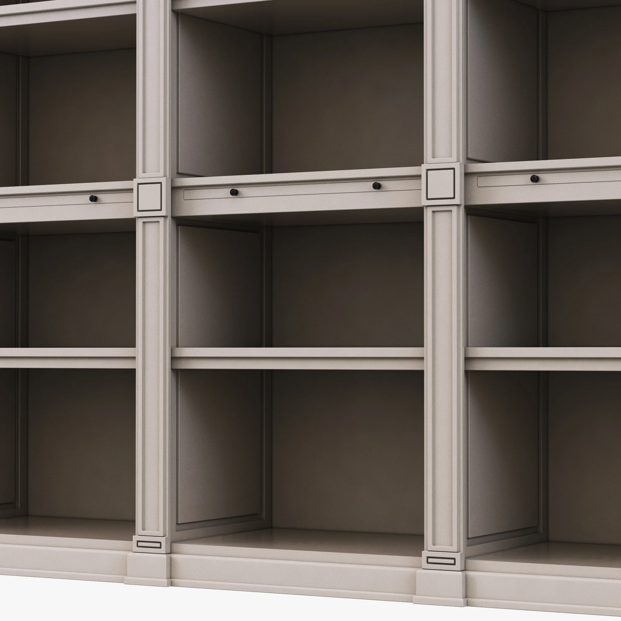 Restoration Hardware Atkins Quad Low Shelving — 3D model preview 4