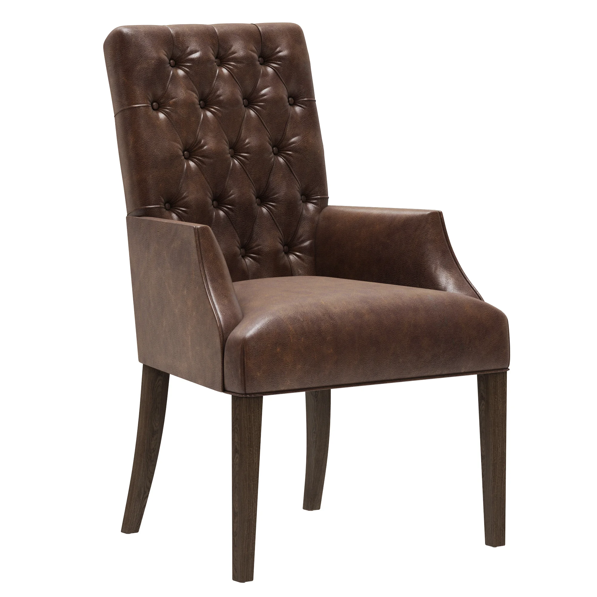 Restoration Hardware Bennett Parsons Leather Armchair — 3D model preview 1