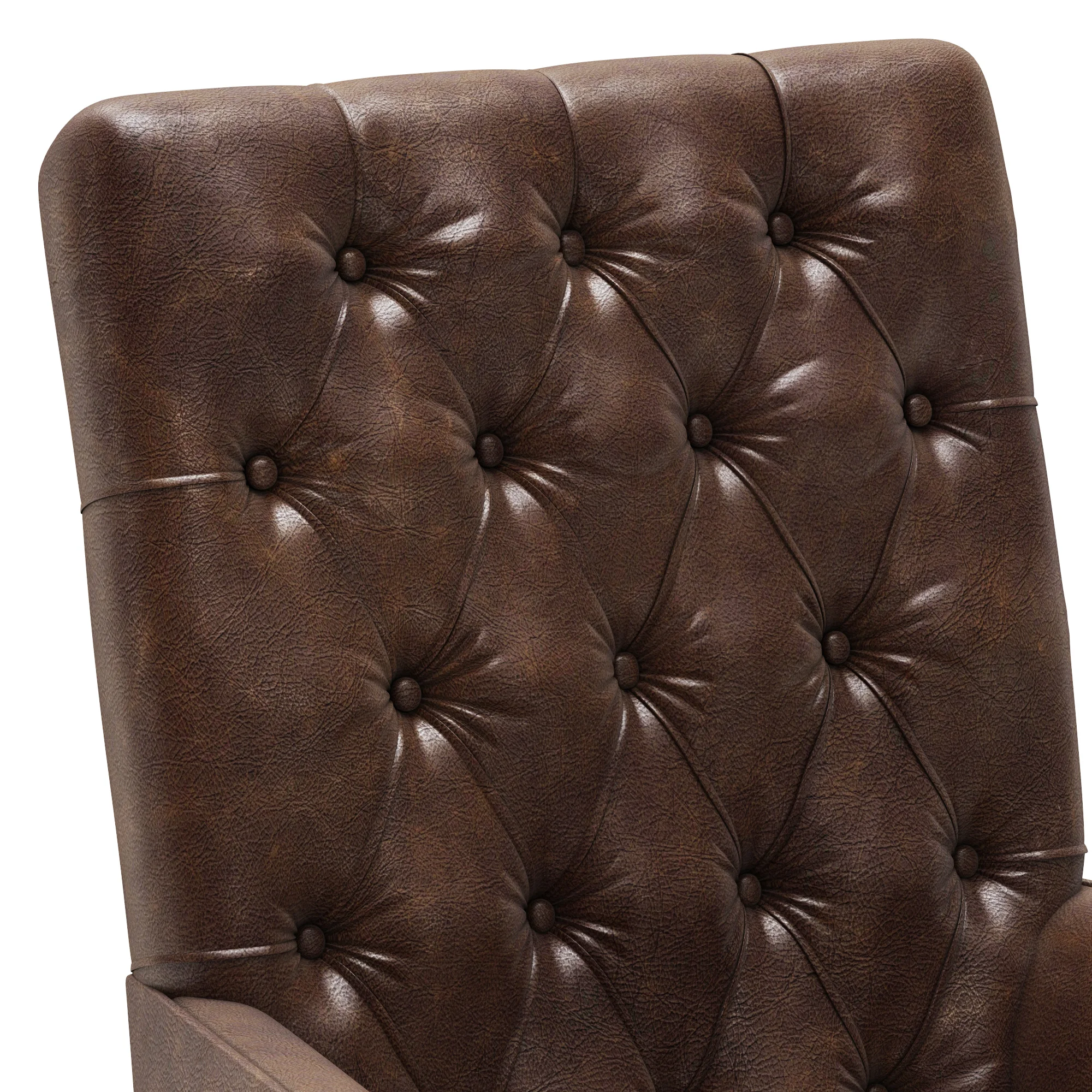 Restoration Hardware Bennett Parsons Leather Armchair — 3D model preview 4