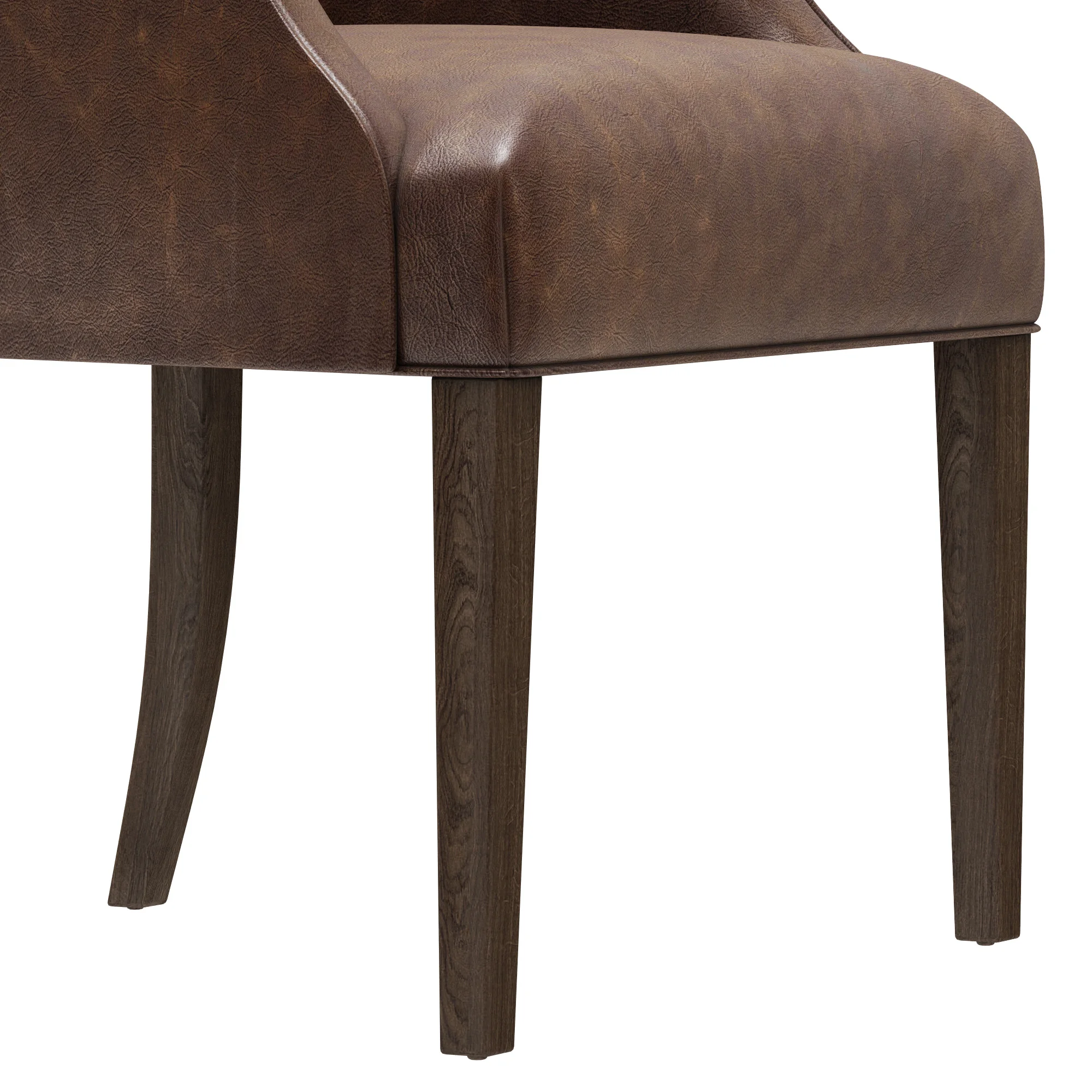 Restoration Hardware Bennett Parsons Leather Armchair — 3D model preview 6