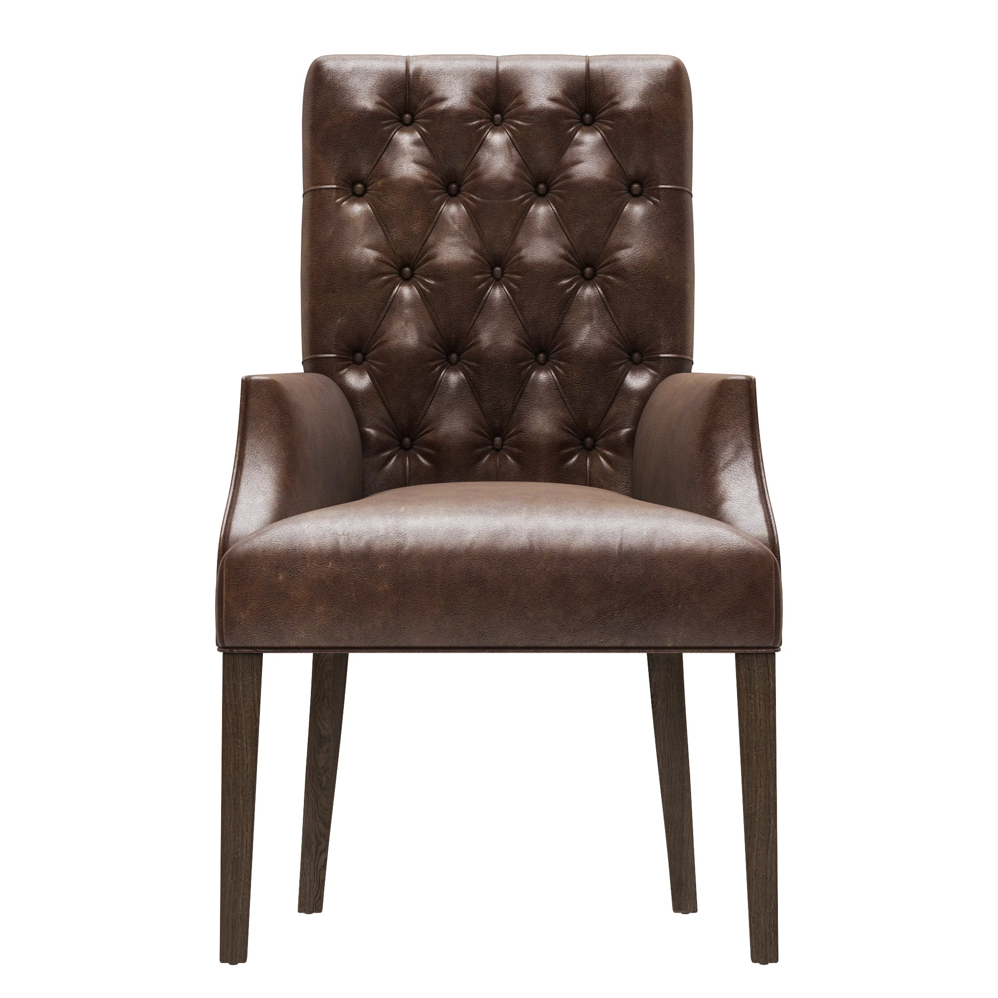 Restoration Hardware Bennett Parsons Leather Armchair — 3D model preview 7