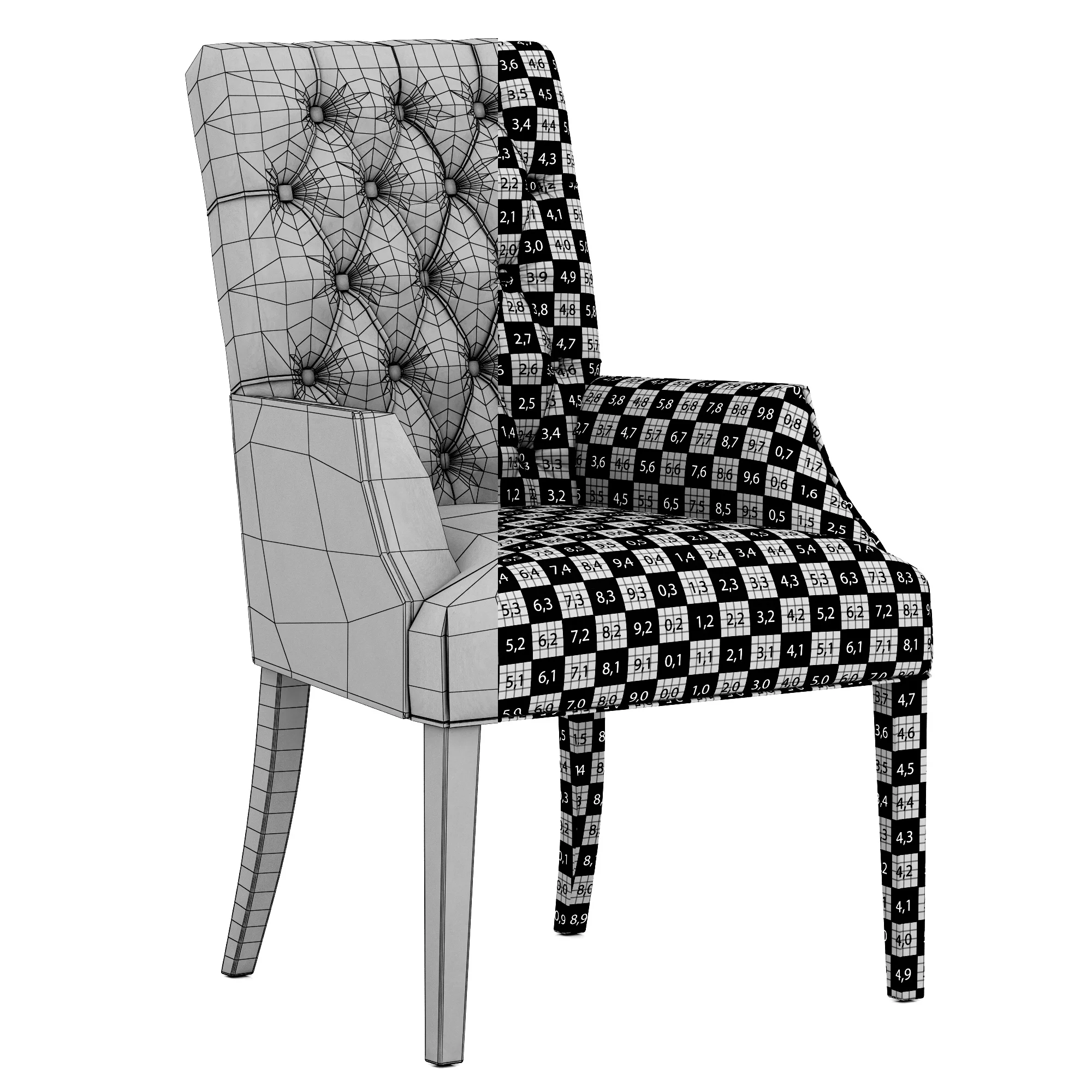 Restoration Hardware Bennett Parsons Leather Armchair — 3D model preview 9