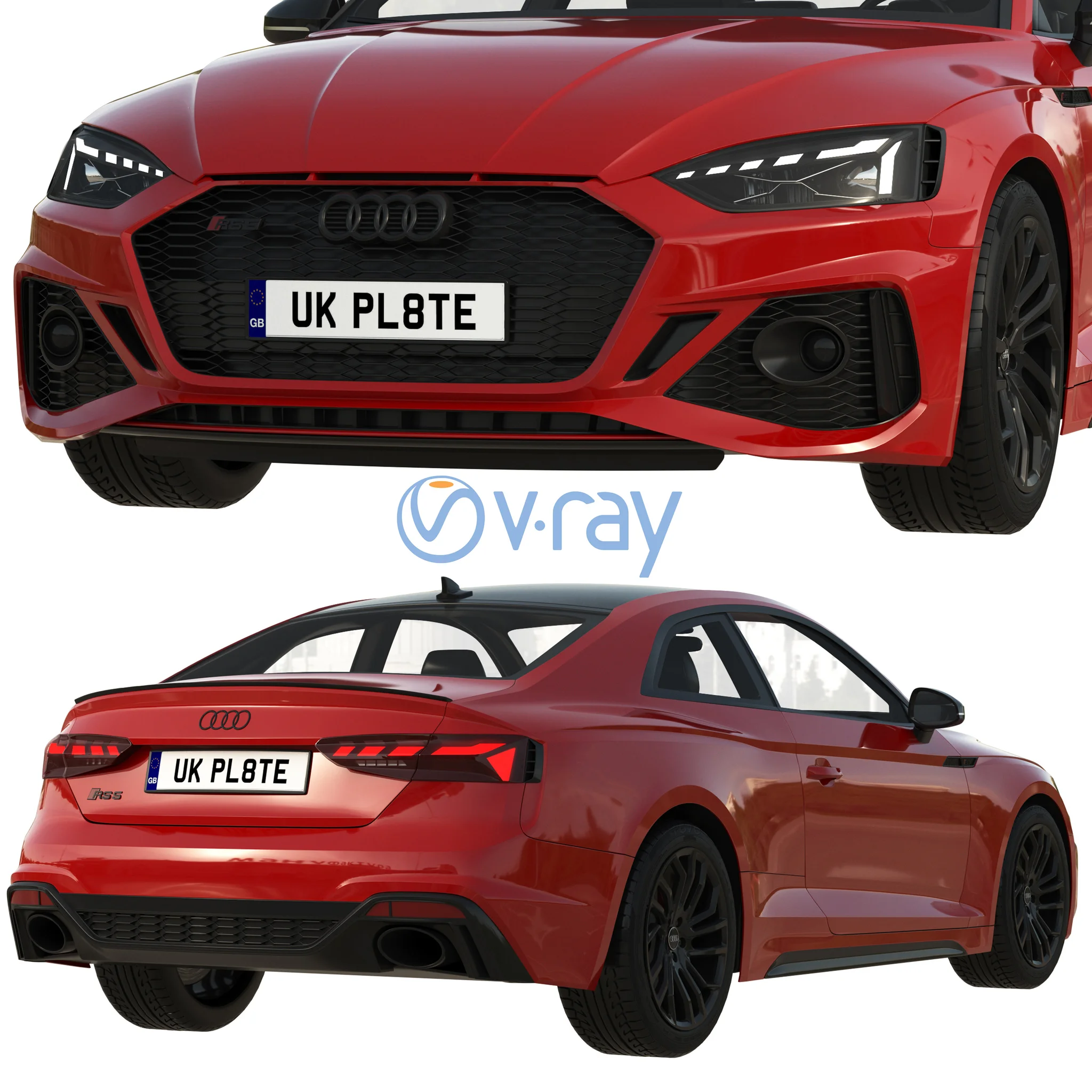 Audi RS5 Coupe, 3D model preview 5
