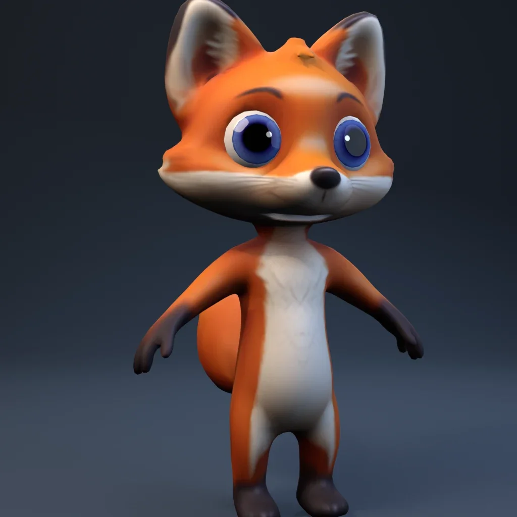 Anthro Fox Rigged