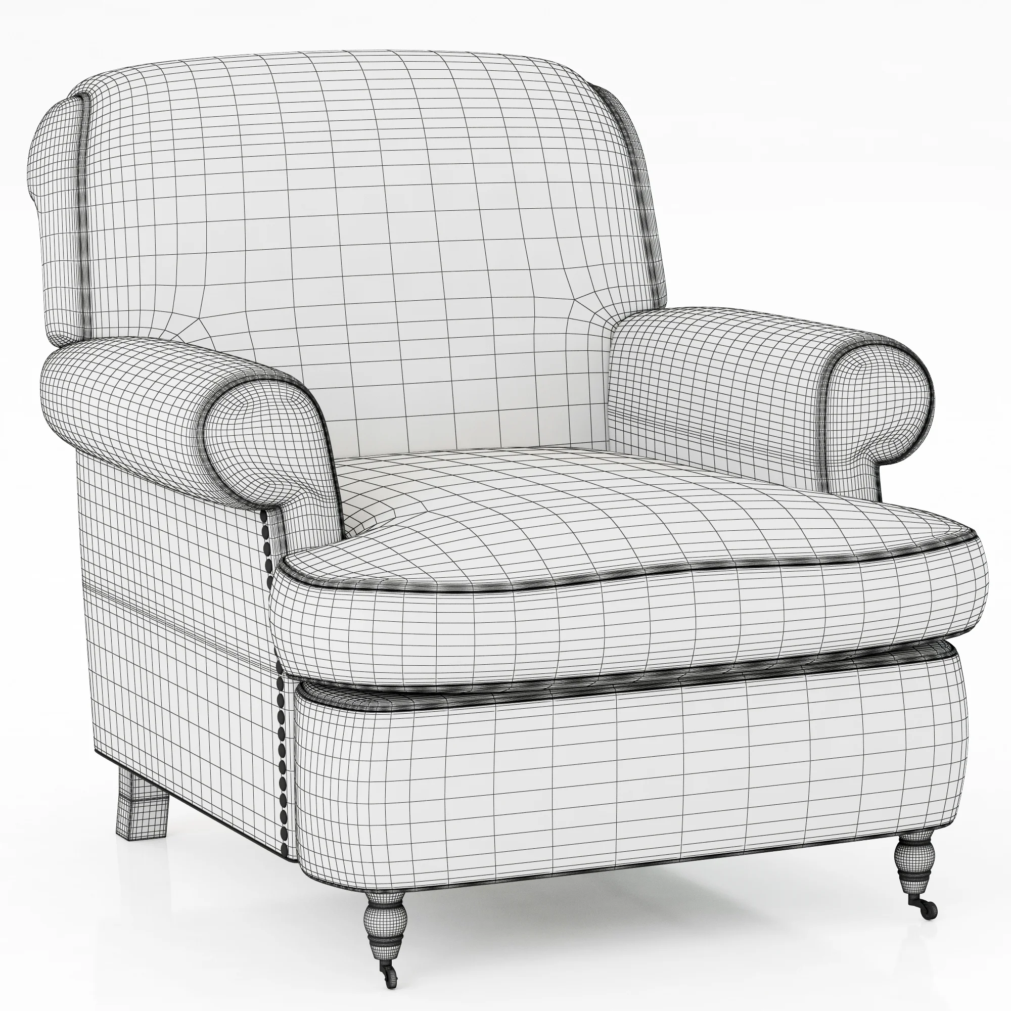 Baxter CHARLOTTE ARMCHAIRS — 3D model preview 5