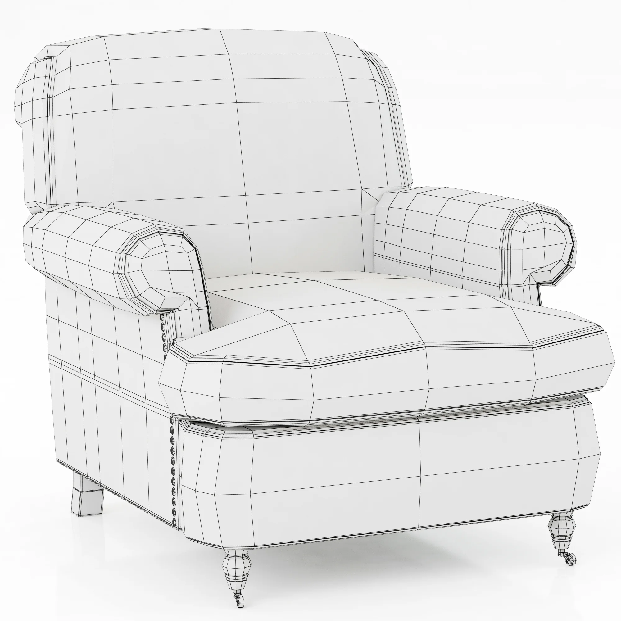 Baxter CHARLOTTE ARMCHAIRS — 3D model preview 6