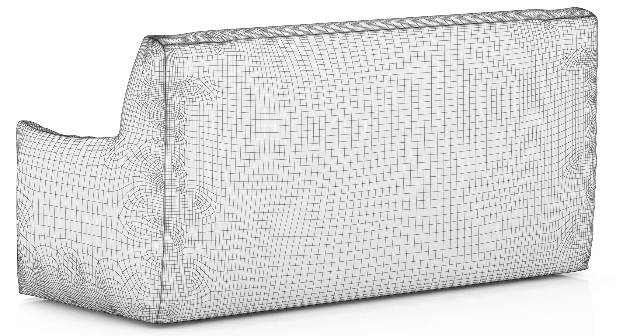 RH Teen Berlin Lounge Canvas Sofa — 3D model preview 9