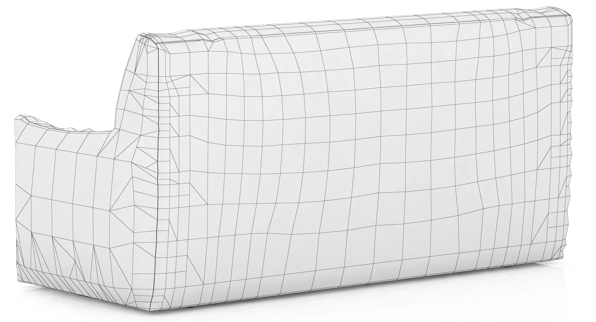 RH Teen Berlin Lounge Canvas Sofa — 3D model preview 10